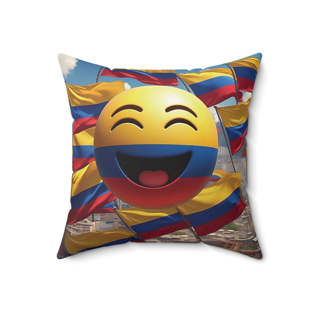 Almohada decorativa emoji colombiana: ¡ilumina tu hogar!