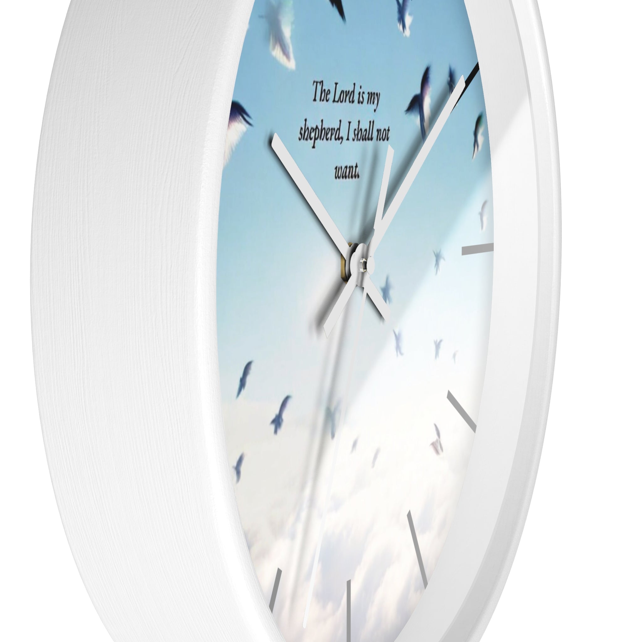 Inspirational Wall Clock, Home Decor, Gift for Loved Ones, Motivational Timepiece, Faith-Based Wall Art, Christian Gift