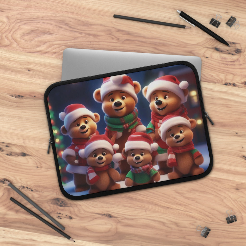 Christmas Bear Laptop Sleeve