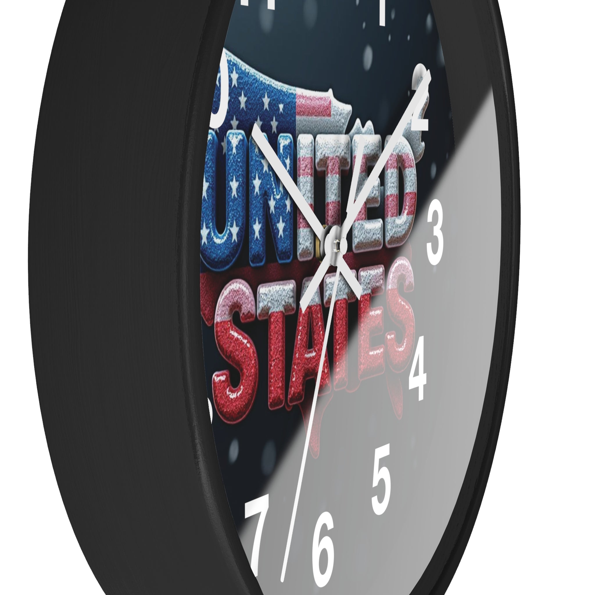Patriotic United States Wall Clock - Perfect for Home or Office Decor