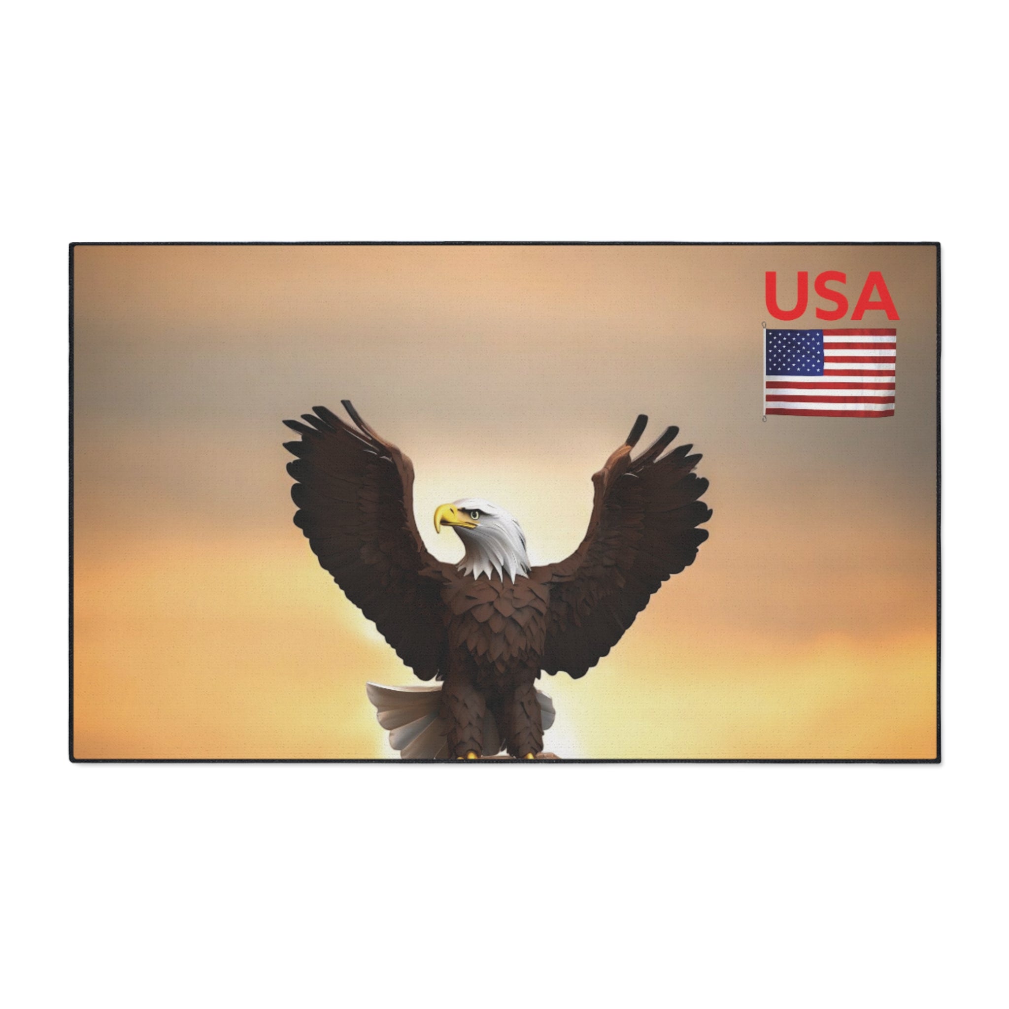 Floor Mat - Eagle Sunset Landscape, Great Gift for Christmas