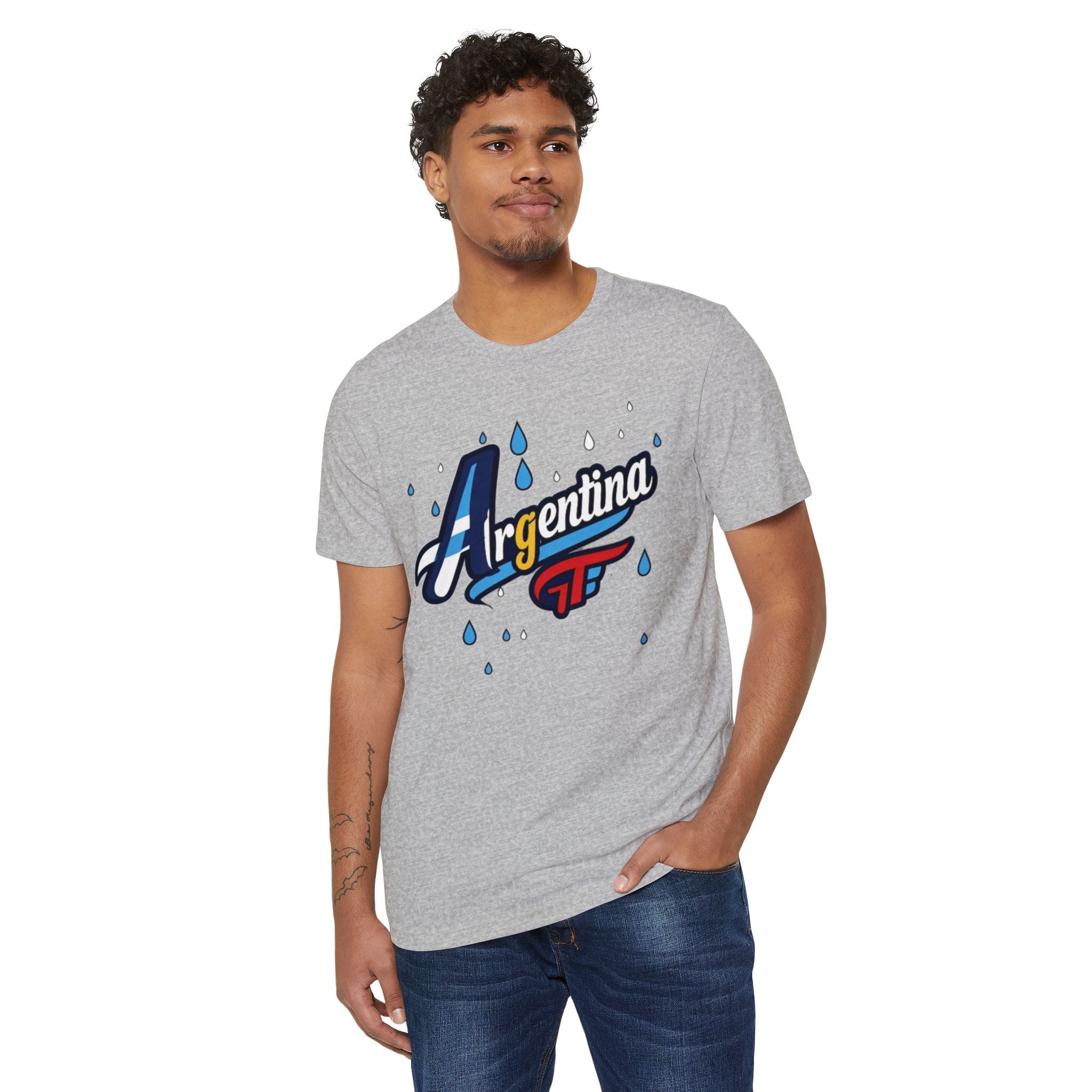 Camiseta gráfica Argentina - Moda unisex ecológica
