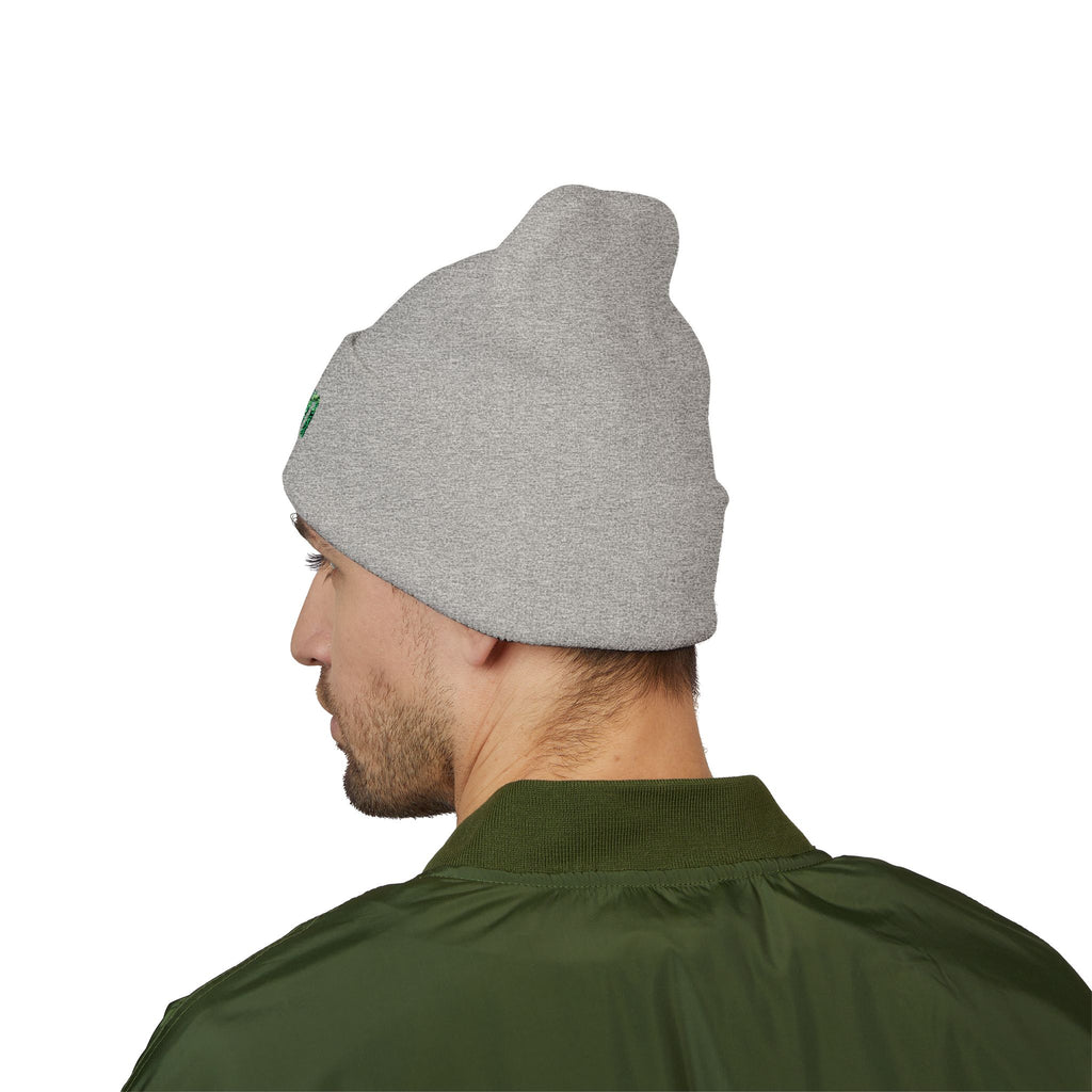 Embroidered Boston Beanie - Classic Cuffed Winter Hat