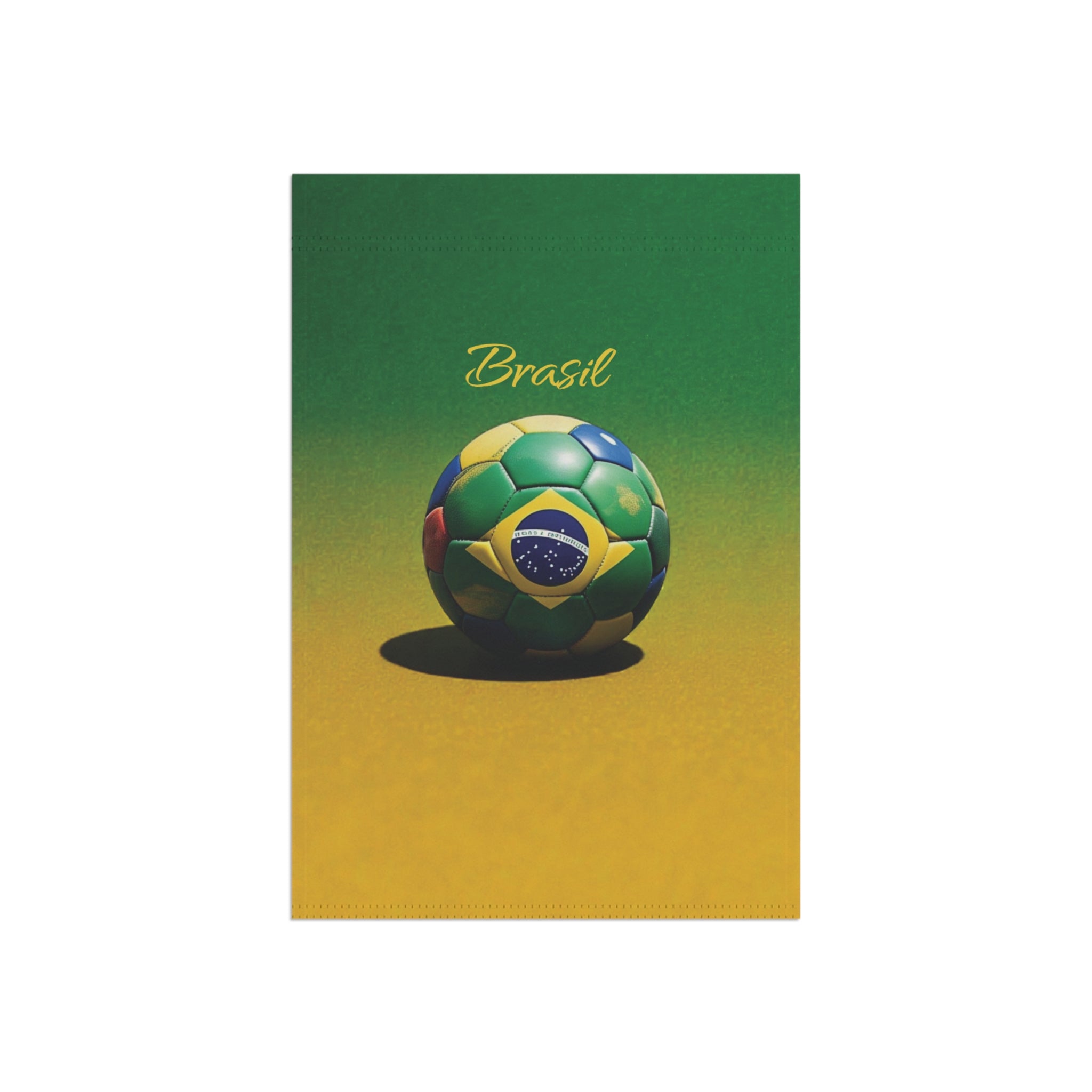 Brasil Soccer Garden Flag — Brazil Football Ball Garden Banner
