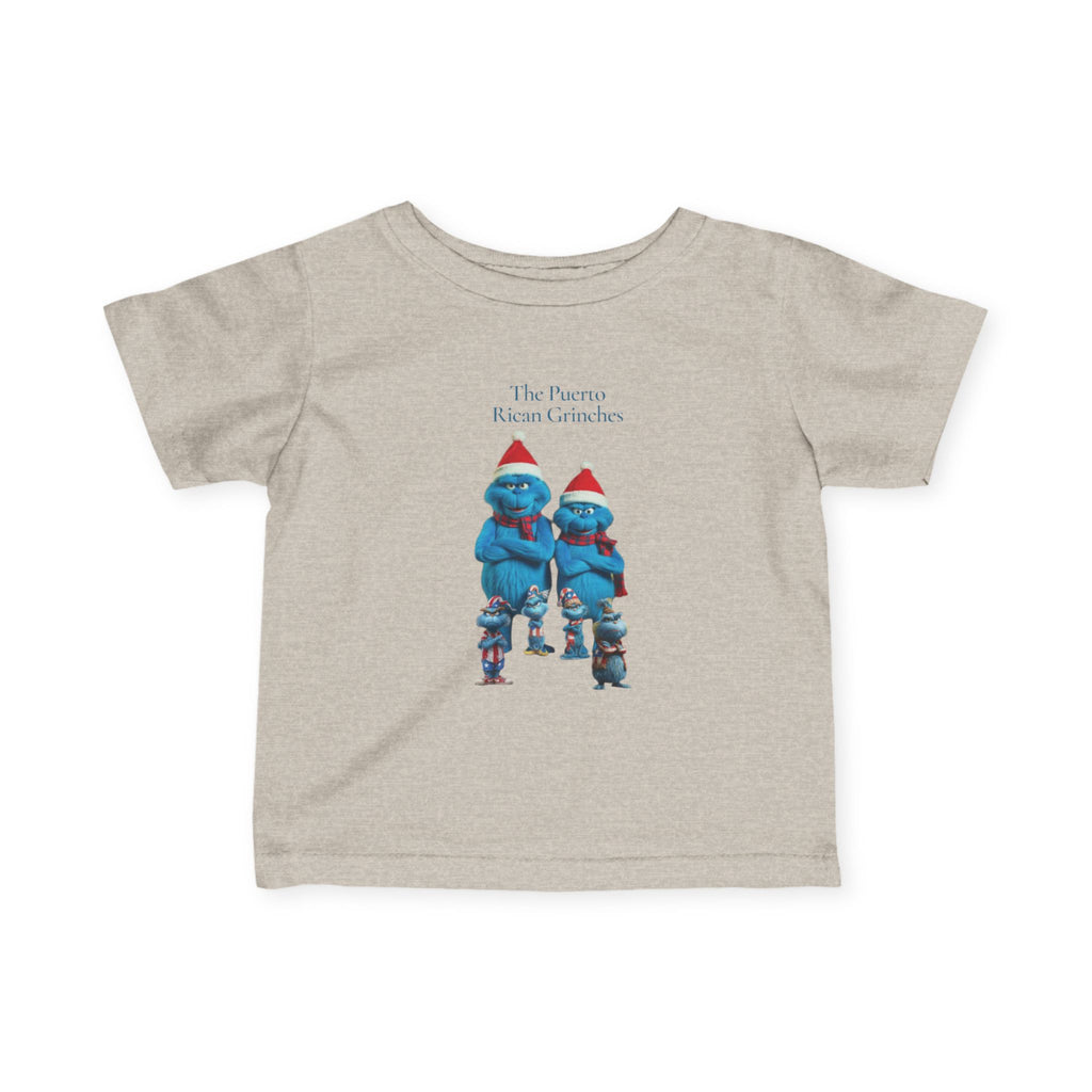 Infant Tee —  Cute Blue puerto rican Grinch Baby Shirt