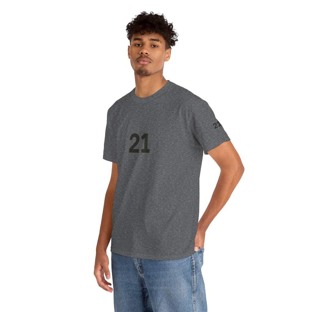 Camiseta unisex de camuflaje Puerto Rico #21. Camiseta personalizable con el número 21 para deportes y celebraciones.