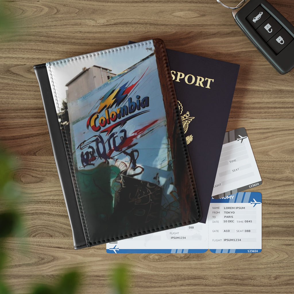 Funda para pasaporte inspirada en Colombia | Accesorio de viaje para almas aventureras