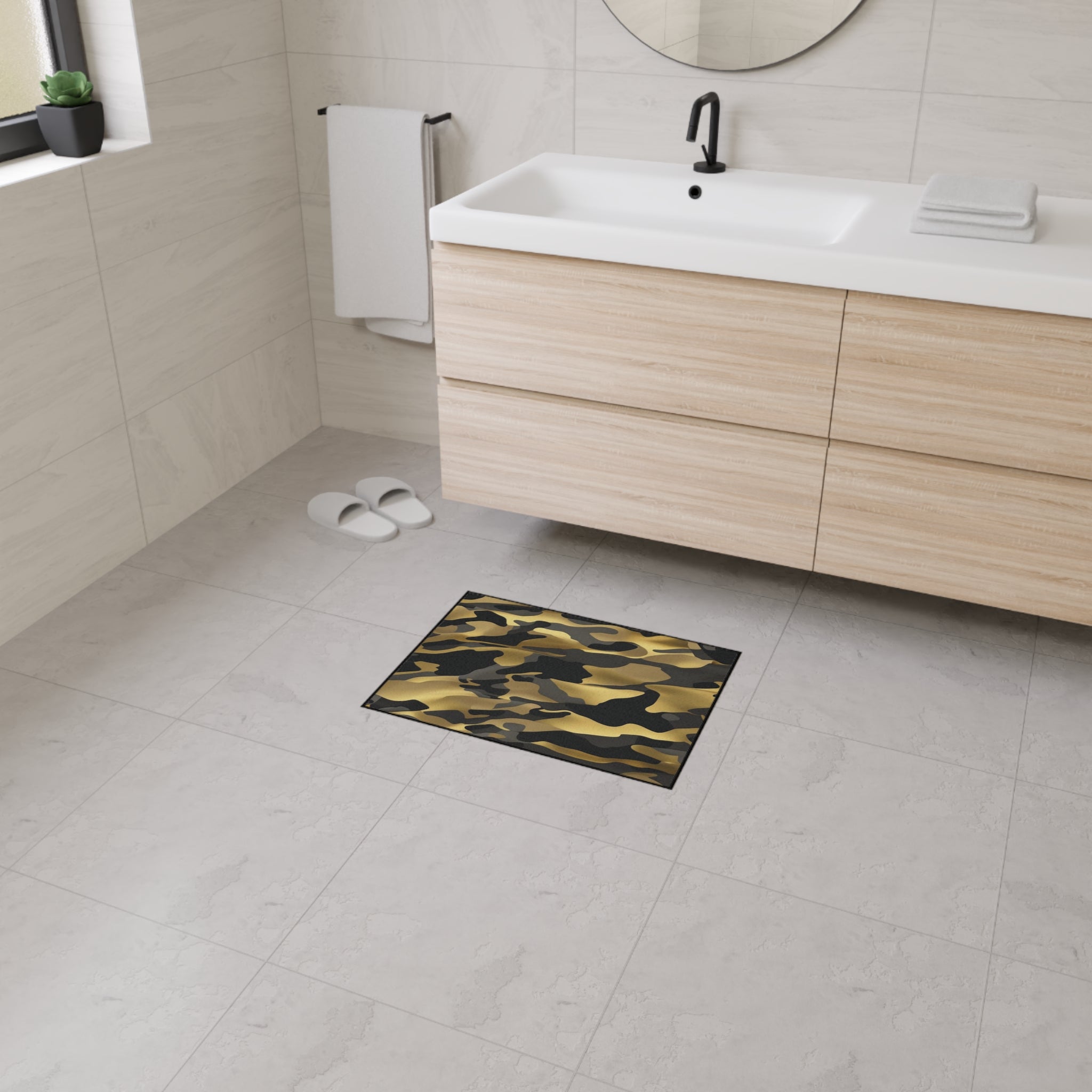 Floor Mat - Gold, Black, Gray Durable Finish Ideal for Gift Giving 
