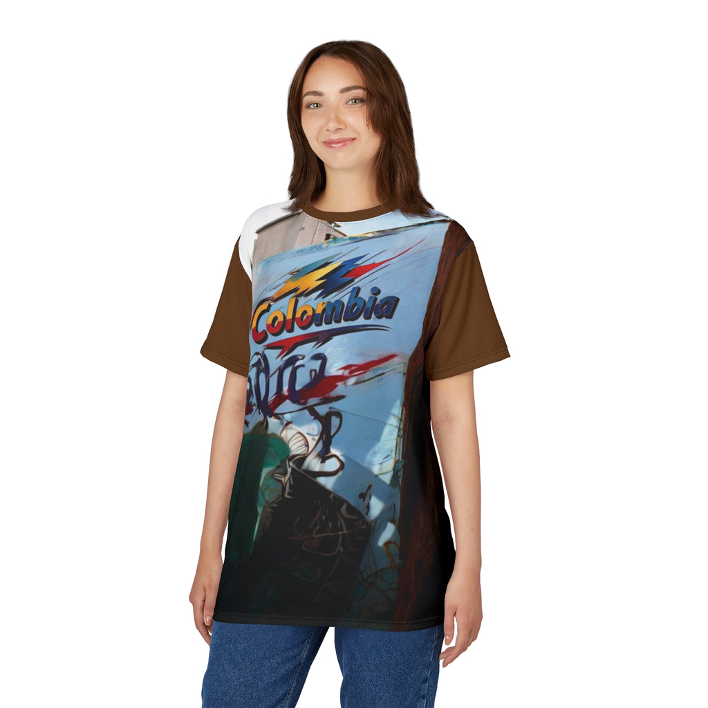 Camiseta unisex de arte callejero de Colombia