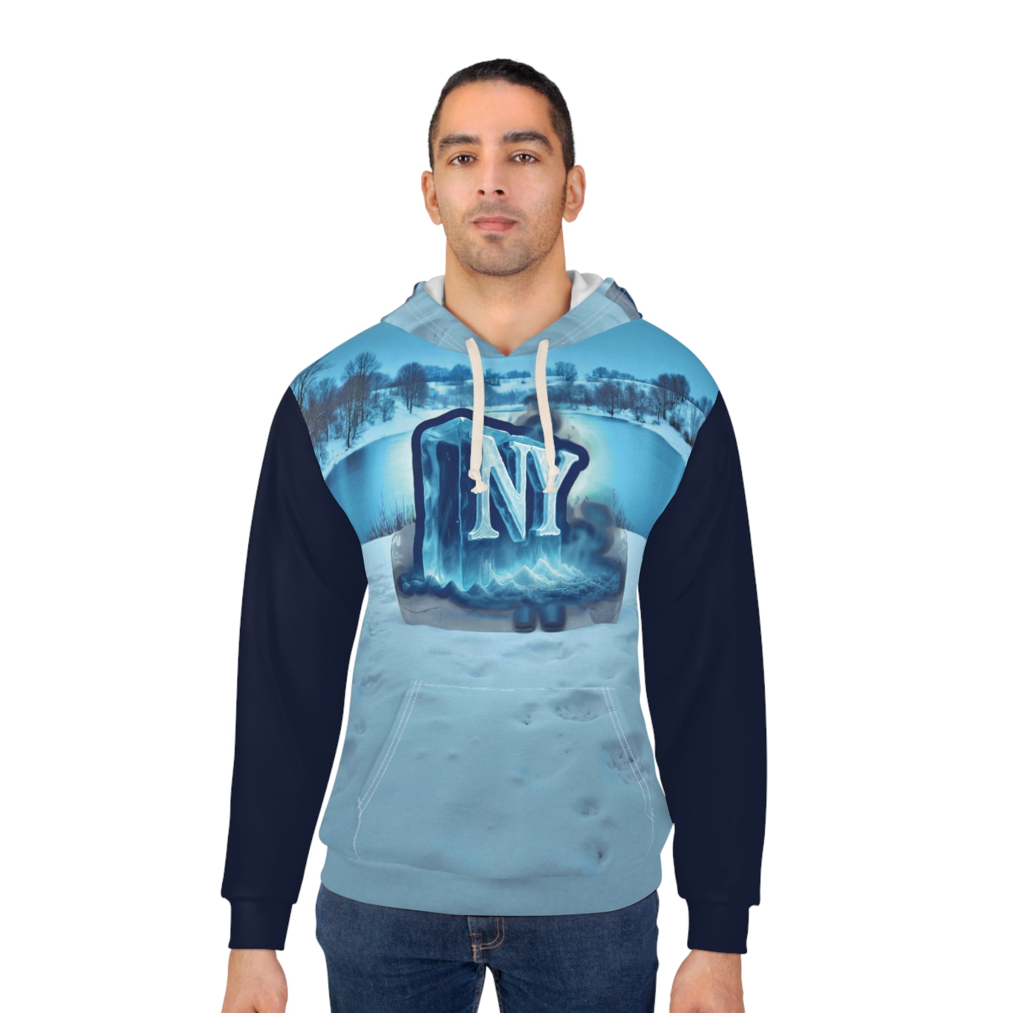 Winter Wonderland Unisex Pullover Hoodie, Cozy Hoodie, Aesthetic Hoodie, NY Hoodie, Personalized Gift, Winter Fashion