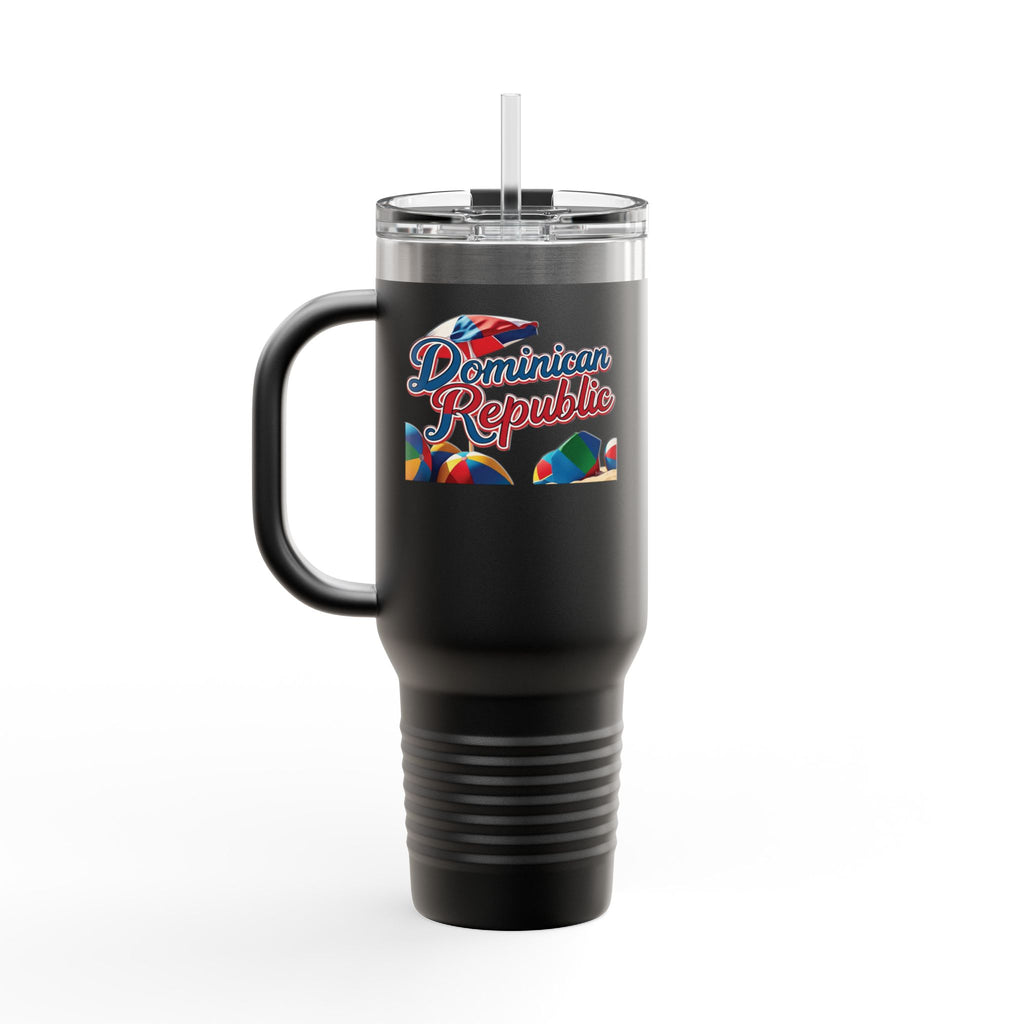 Taza térmica de viaje de República Dominicana - 40 Oz  Perfecta para la playa y viajes