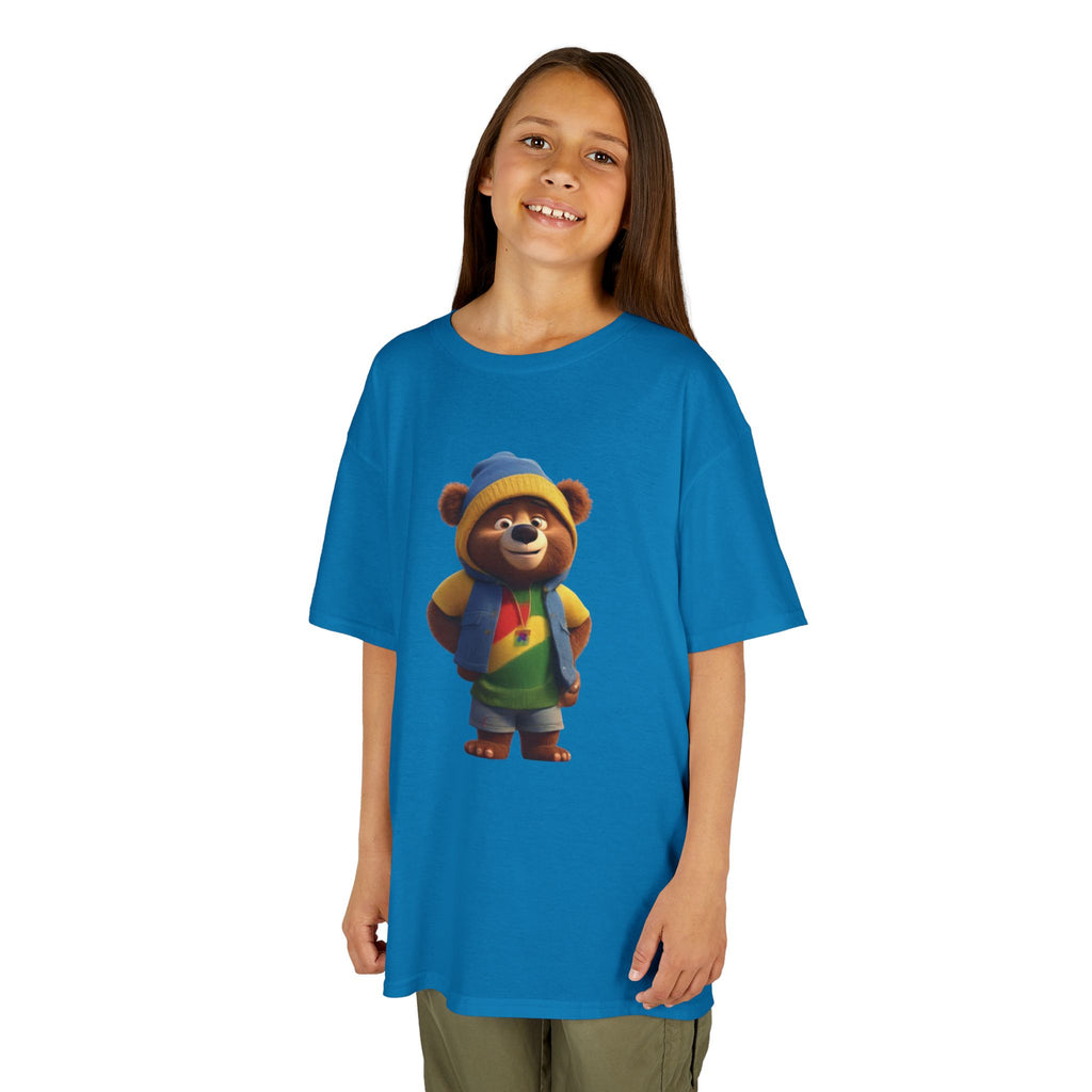 Kids T-Shirt Bear Image Funny Gift for Christmas or Birthdays 