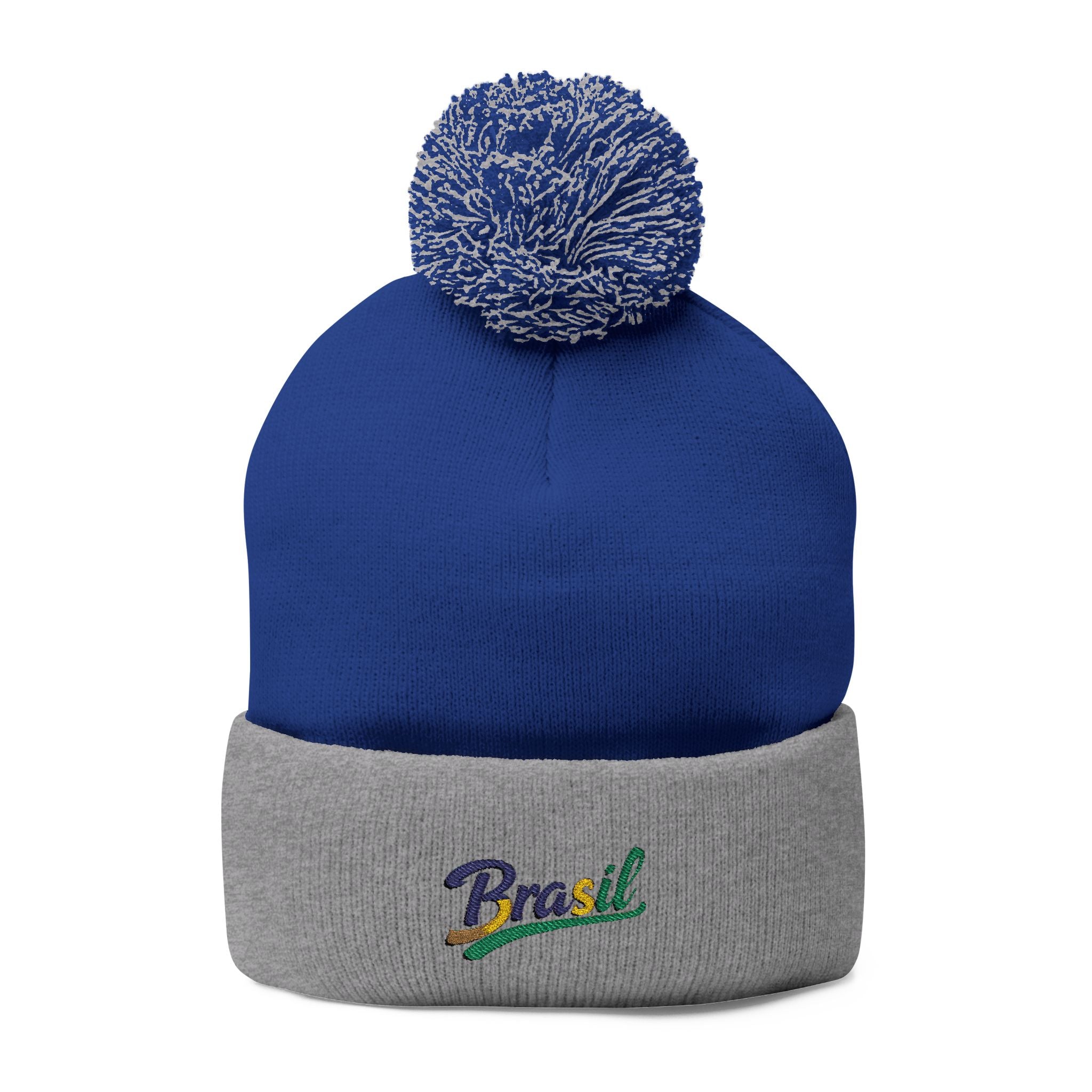 Gorro bordado com pompom