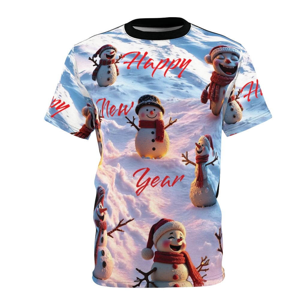 New Year Snowmen Unisex Tee