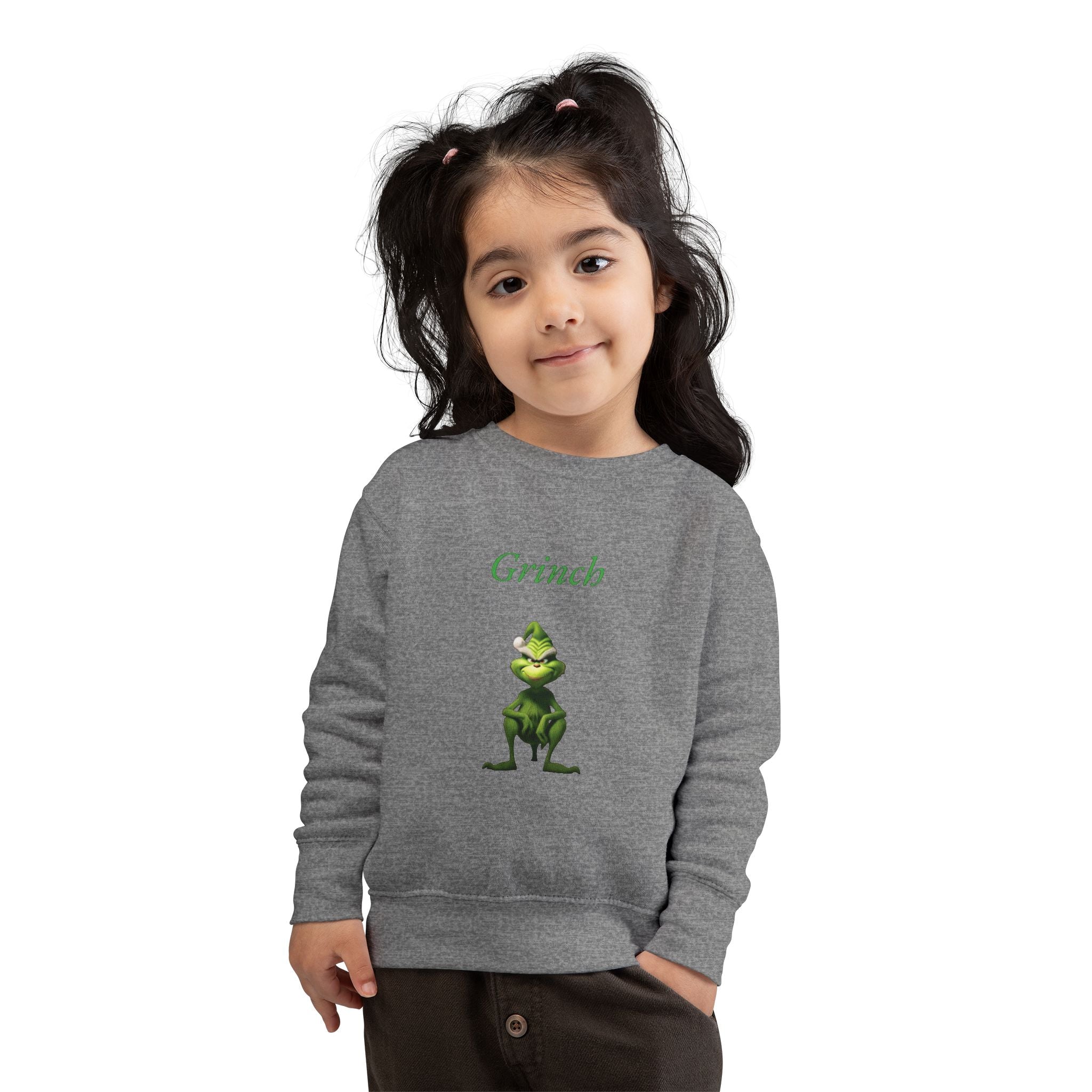 Grinch Toddler Sweatshirt - Fun Holiday Apparel for Kids