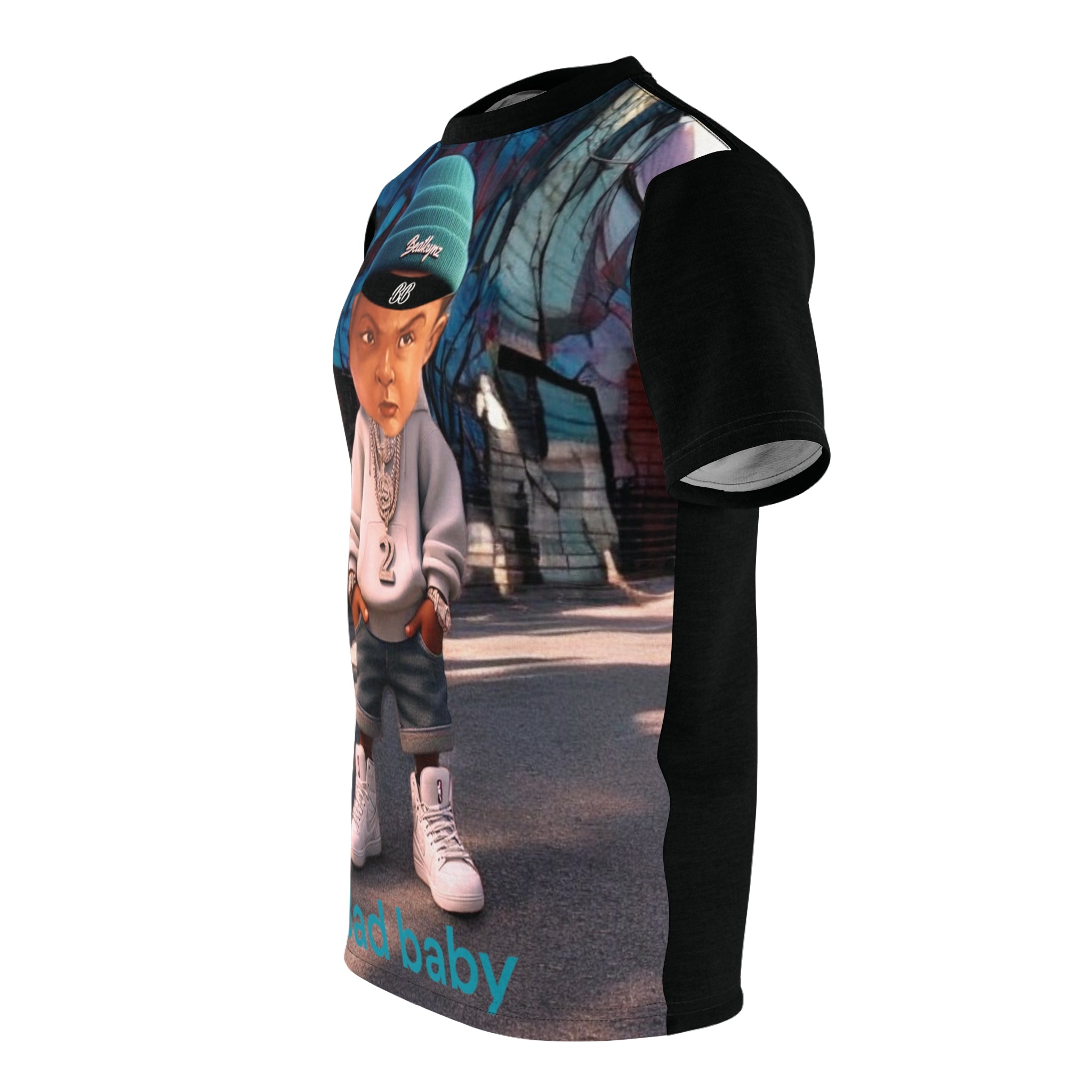 Cut &amp; Sew Men's Tee - Bad Baby Brand - Christmas Gift Idea 