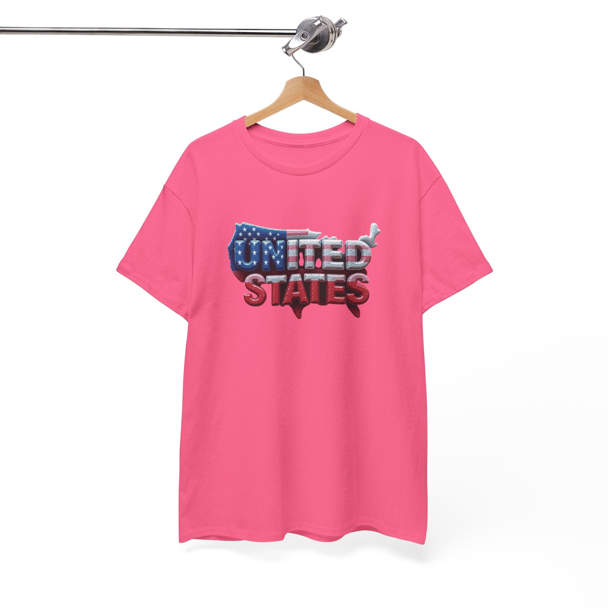 Unisex Heavy Cotton Tee - United States Graphic Tee for Patriotism & Independence Day