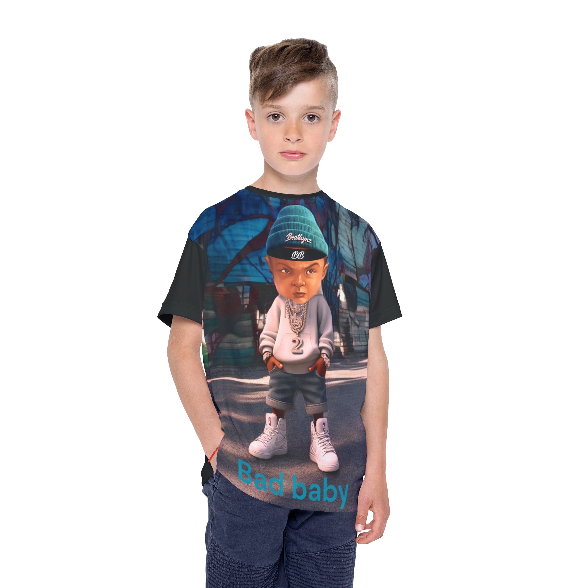Kids T-Shirt Bad Baby Jersey AI Design, Bad baby brand