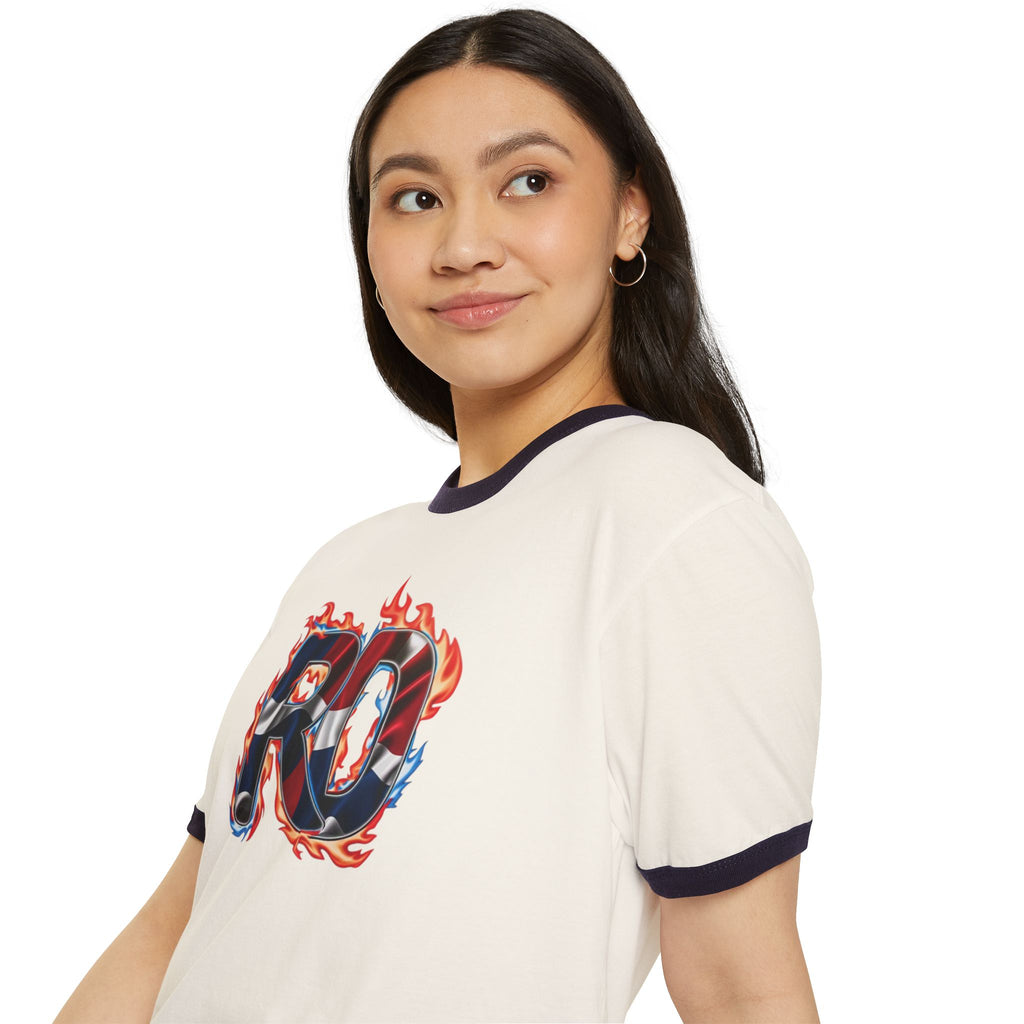 Camiseta unisex de algodón con diseño de llama de República Dominicana - Ropa informal de moda