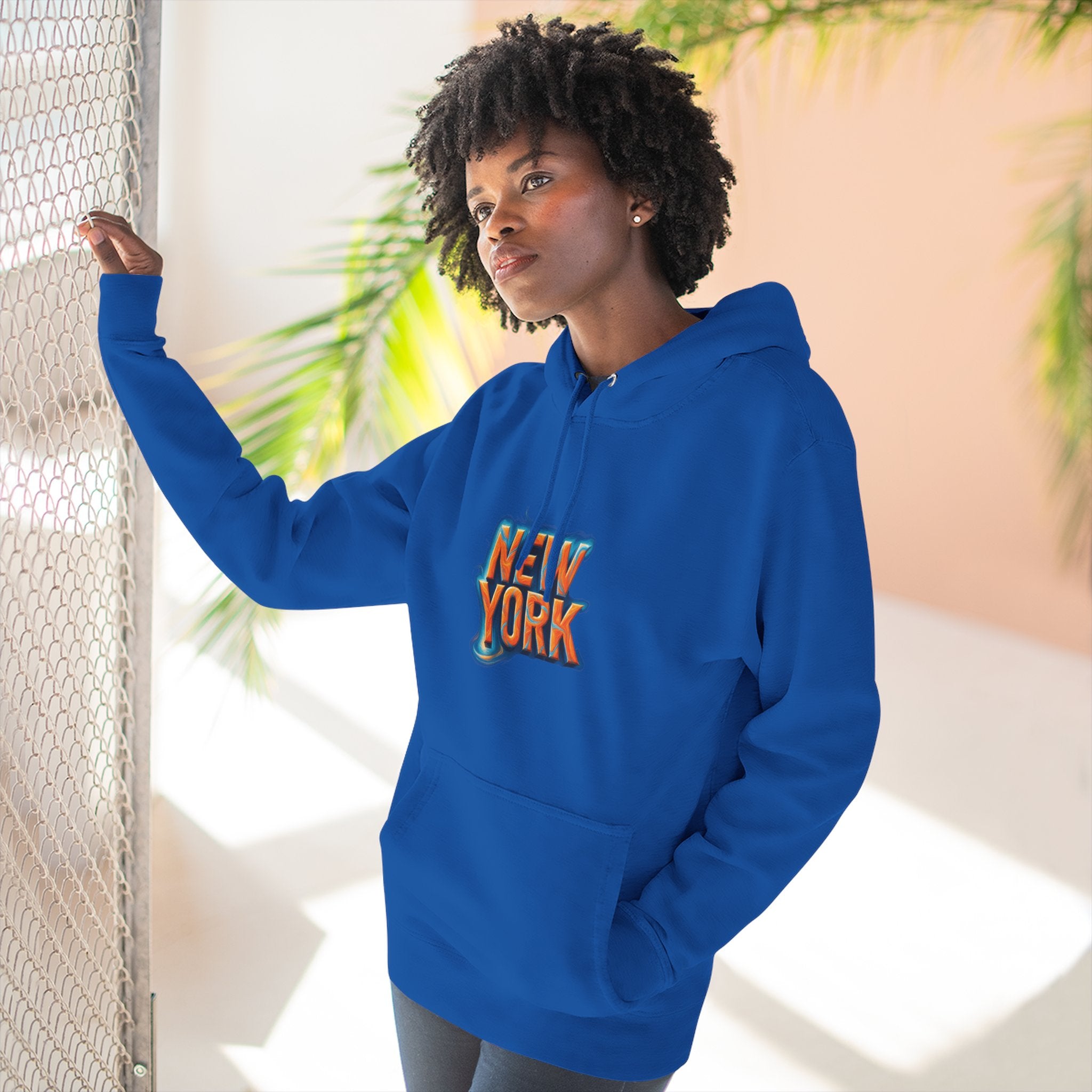 New York Fleece Hoodie, Cozy Casual Wear, Unisex Streetwear, Perfect Gift for Travel Lovers, Ideal for Cool Weather