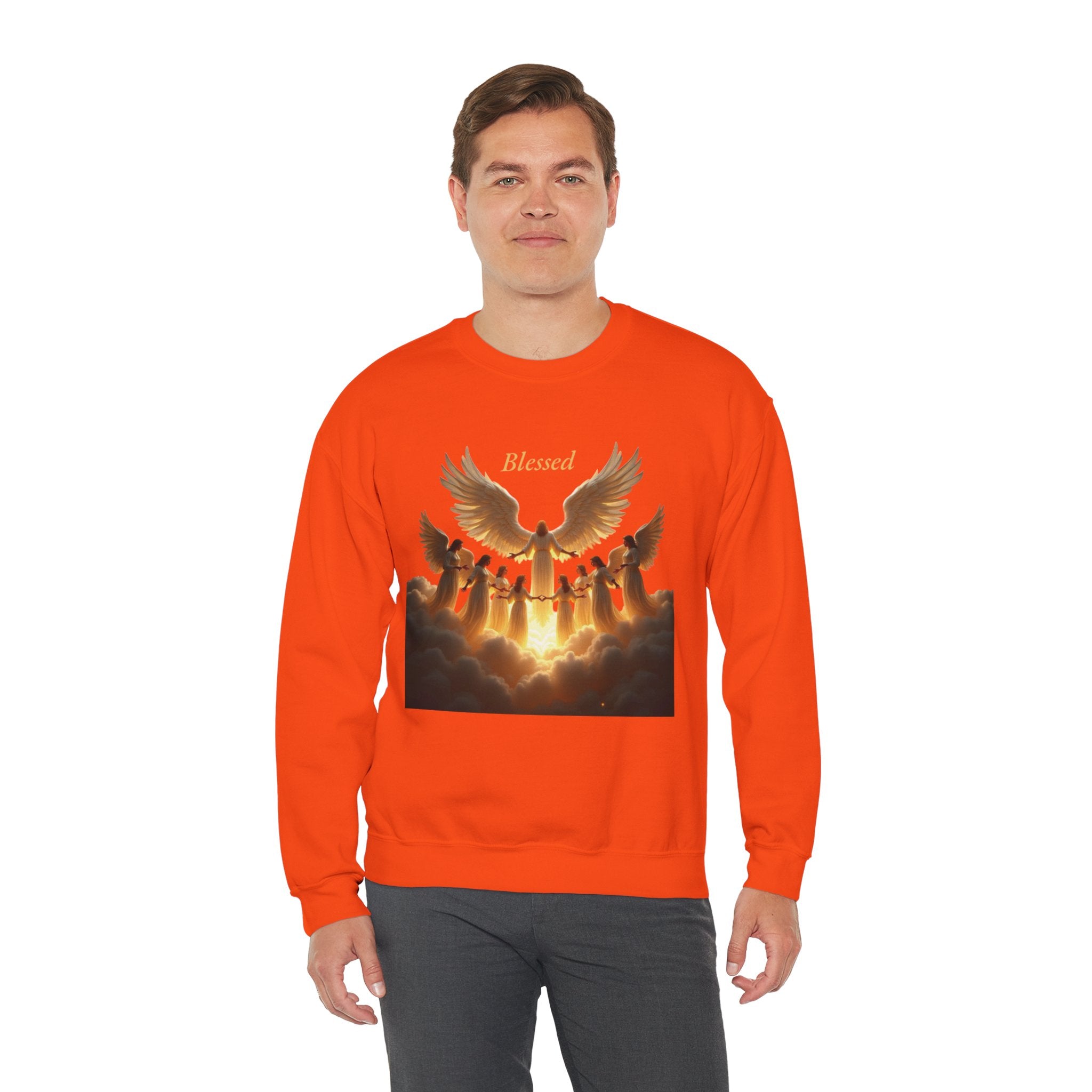 Angelic Sweatshirt, Blessed Faithful Apparel, Spiritual Gift