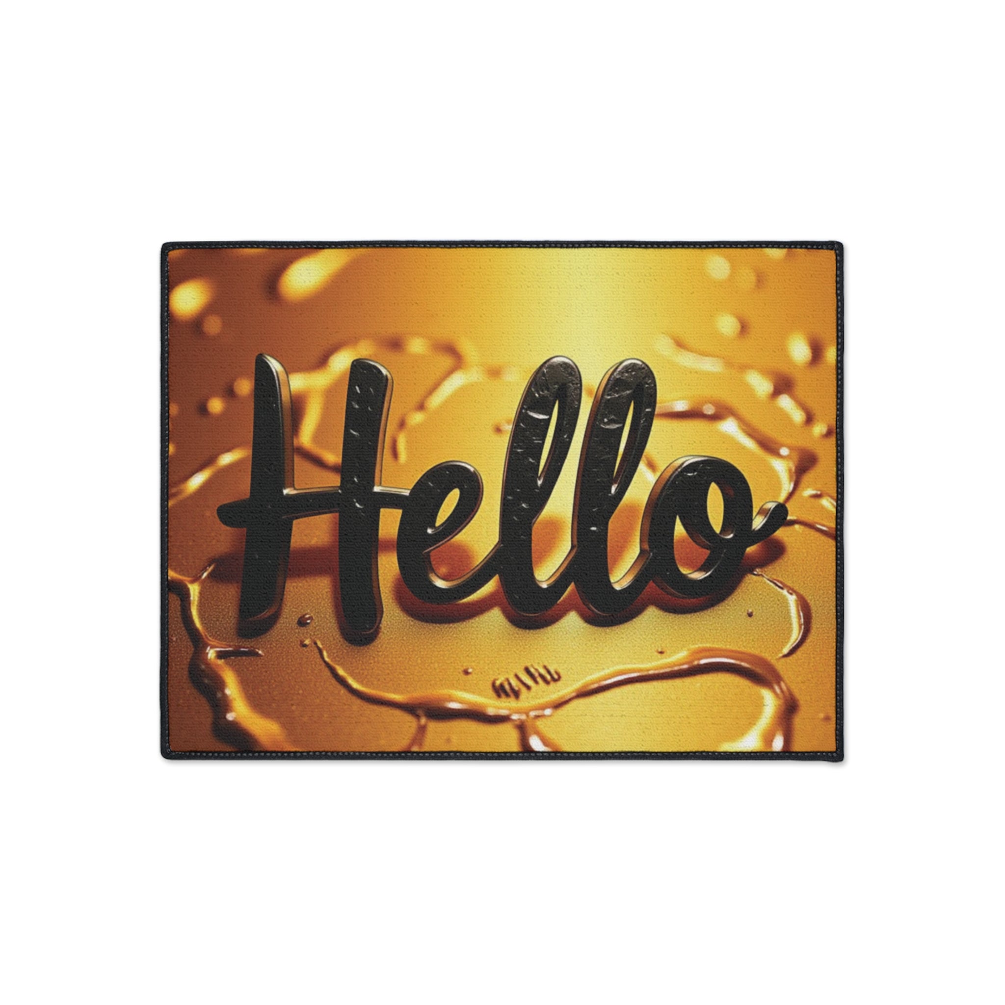 'Hello' Heavy Duty Floor Mat - Stylish and Durable Entryway Decor