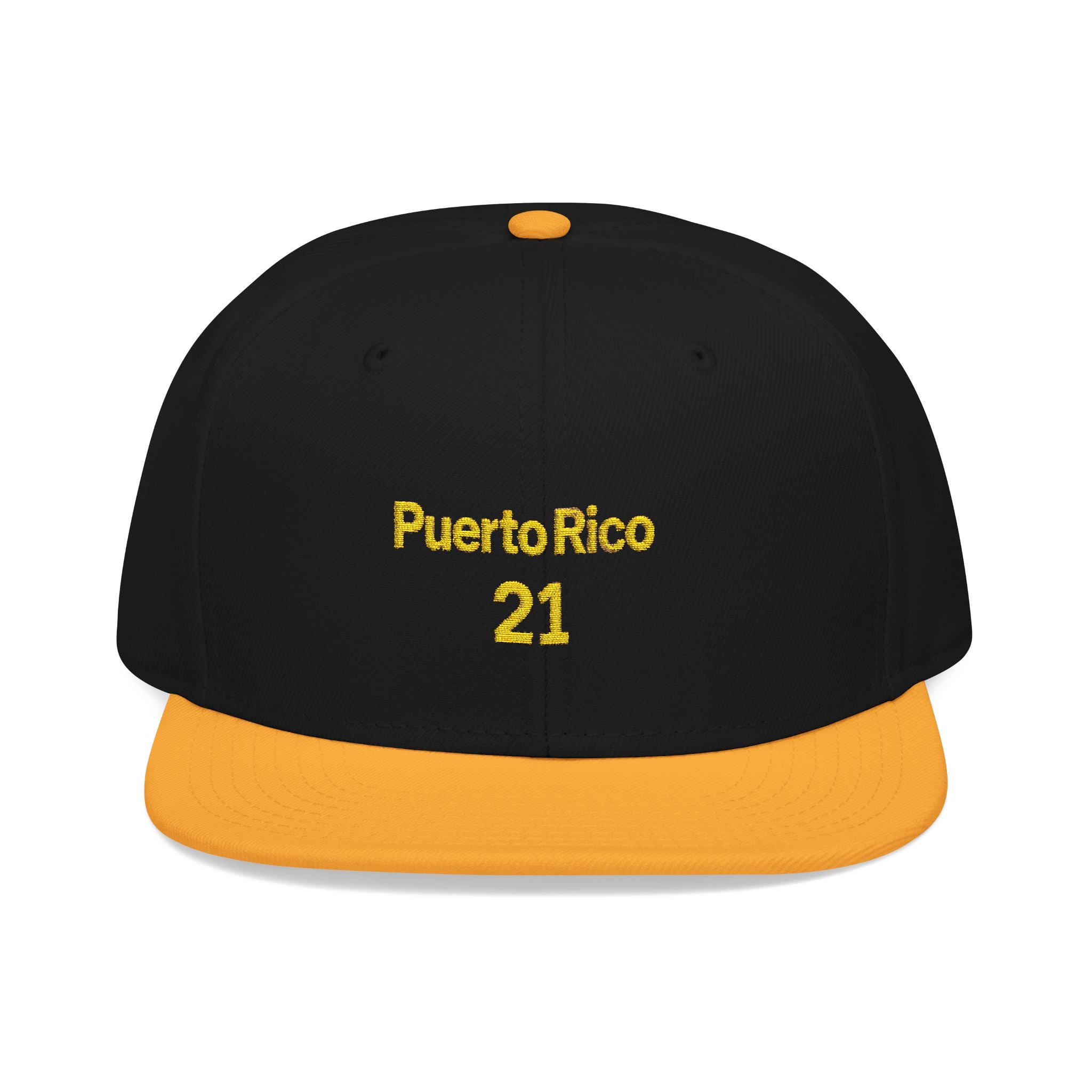 Gorra Snapback bordada Puerto Rico 21: una gorra elegante para los fanáticos del deporte o para uso casual