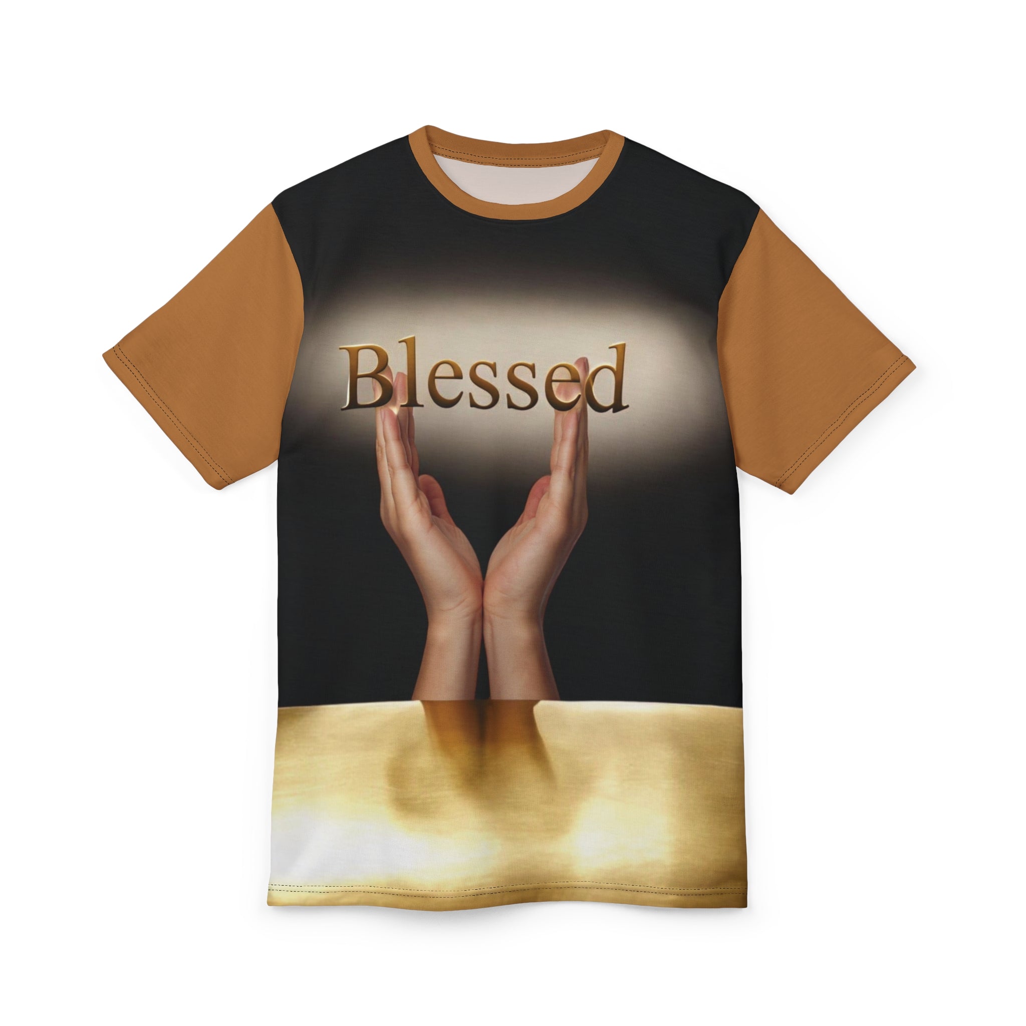 Blessed Unisex Cut & Sew Tee, Inspirational Apparel, Spiritual Gift, Faith-Based Fashion, Unique T-Shirt, Everyday Wear