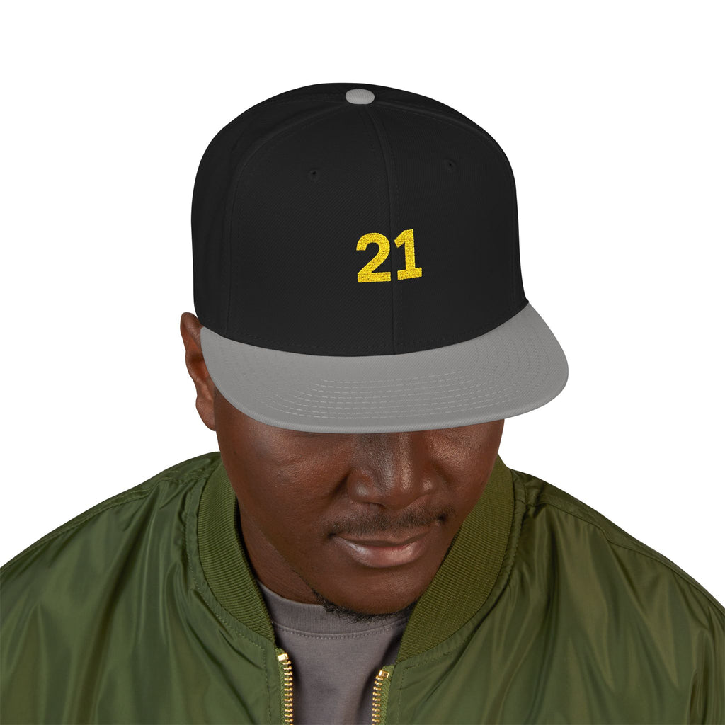 Gorra snapback bordada personalizada - Diseño Bold 21