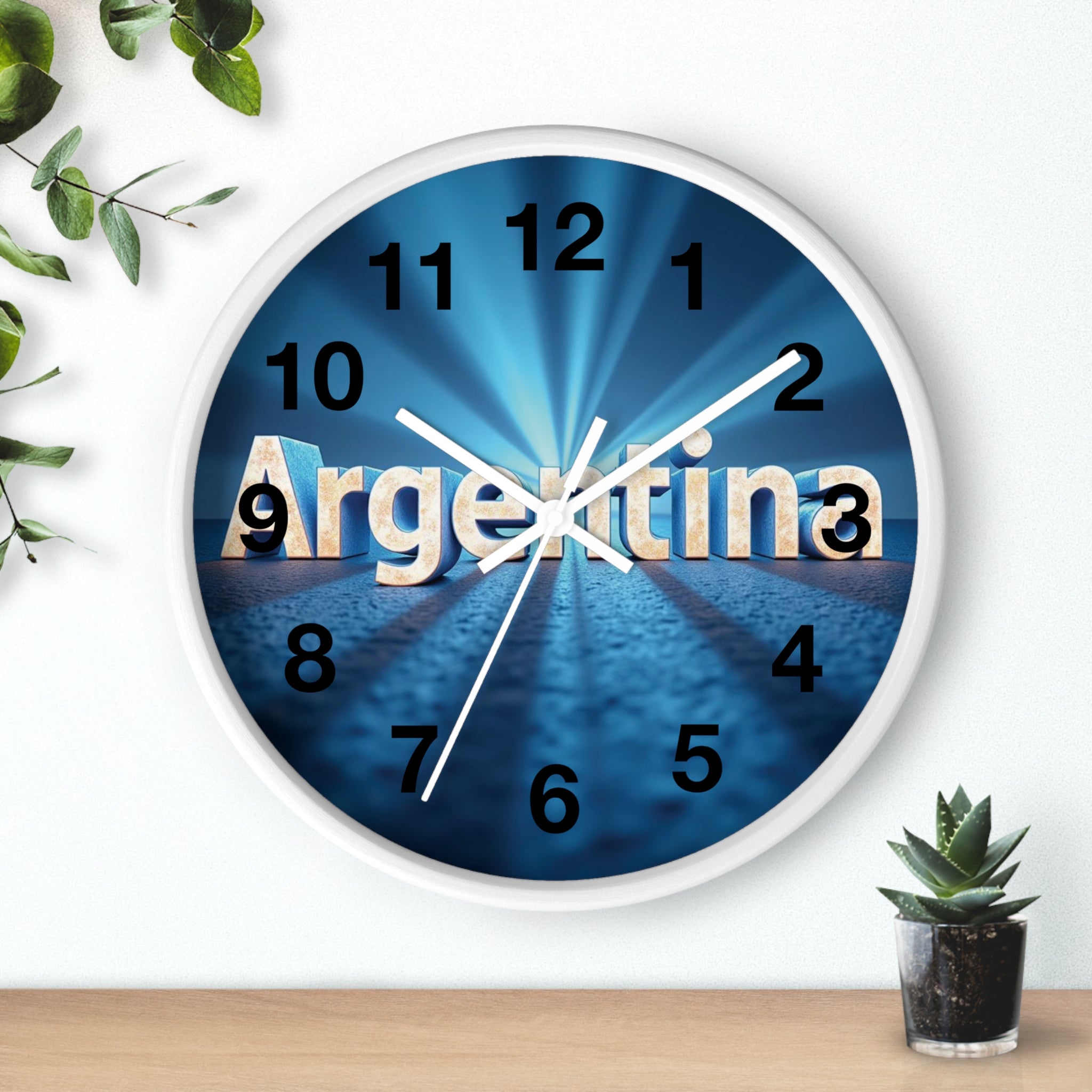 ¡Cada segundo cuenta! Un toque conmovedor y práctico para cualquier habitación con este reloj de pared único y de alta calidad, diseño Argentino.