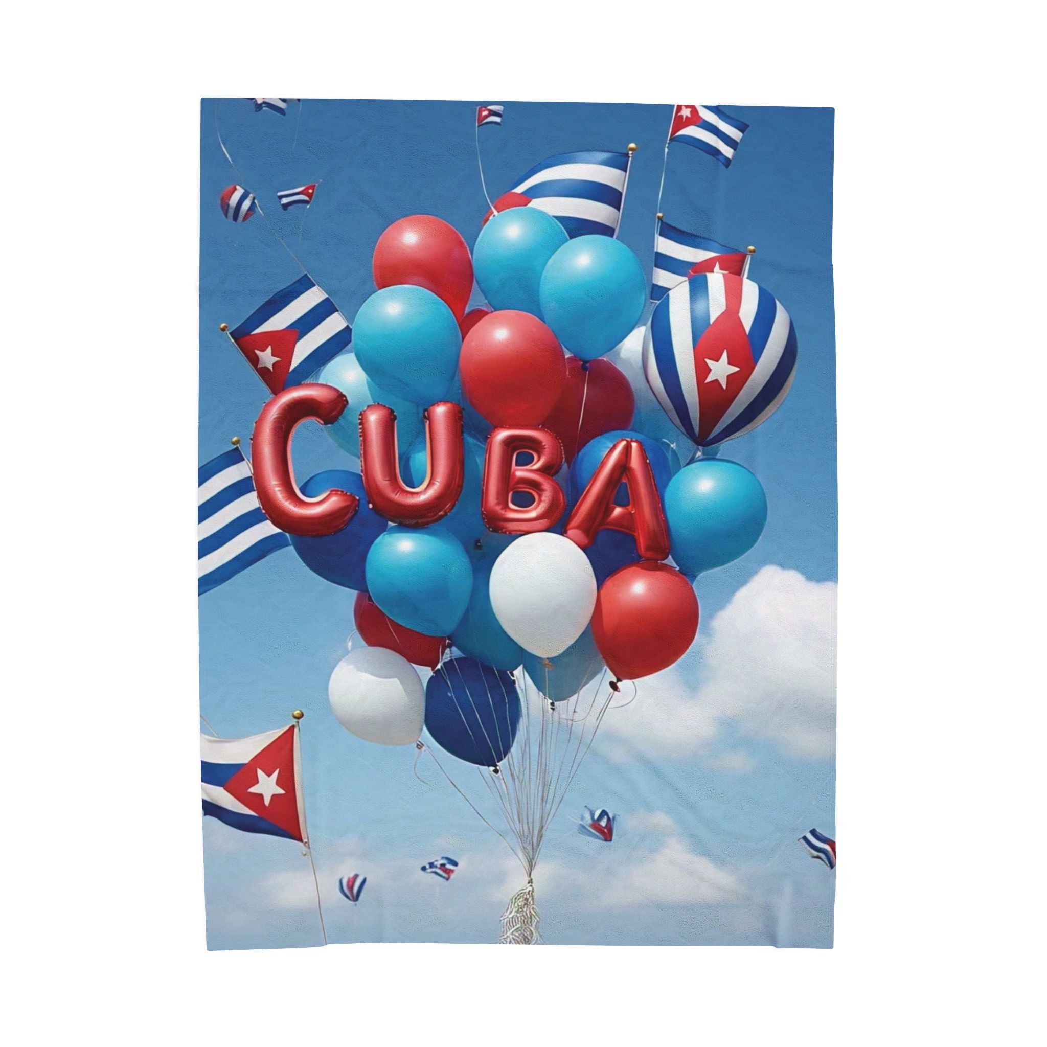 Manta de terciopelo - Manta con temática cubana para un buen regalo