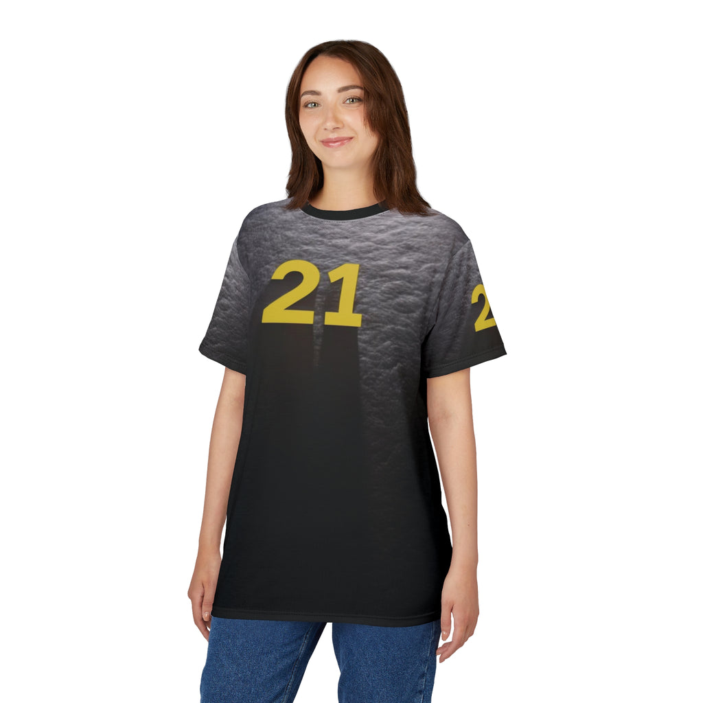 Camiseta gráfica unisex con estilo: diseño Bold 21 para uso diario