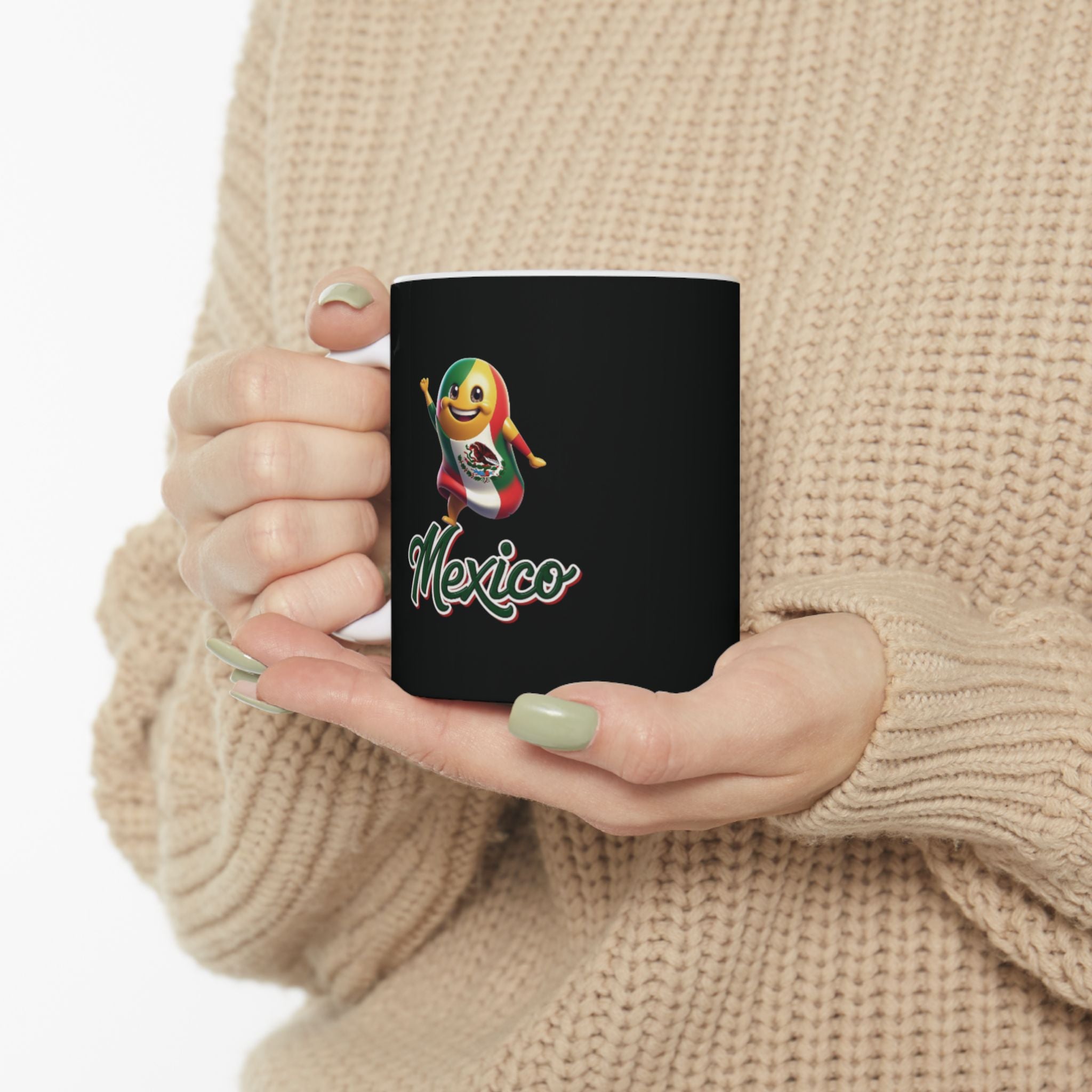 Ceramic mug with Mexican design