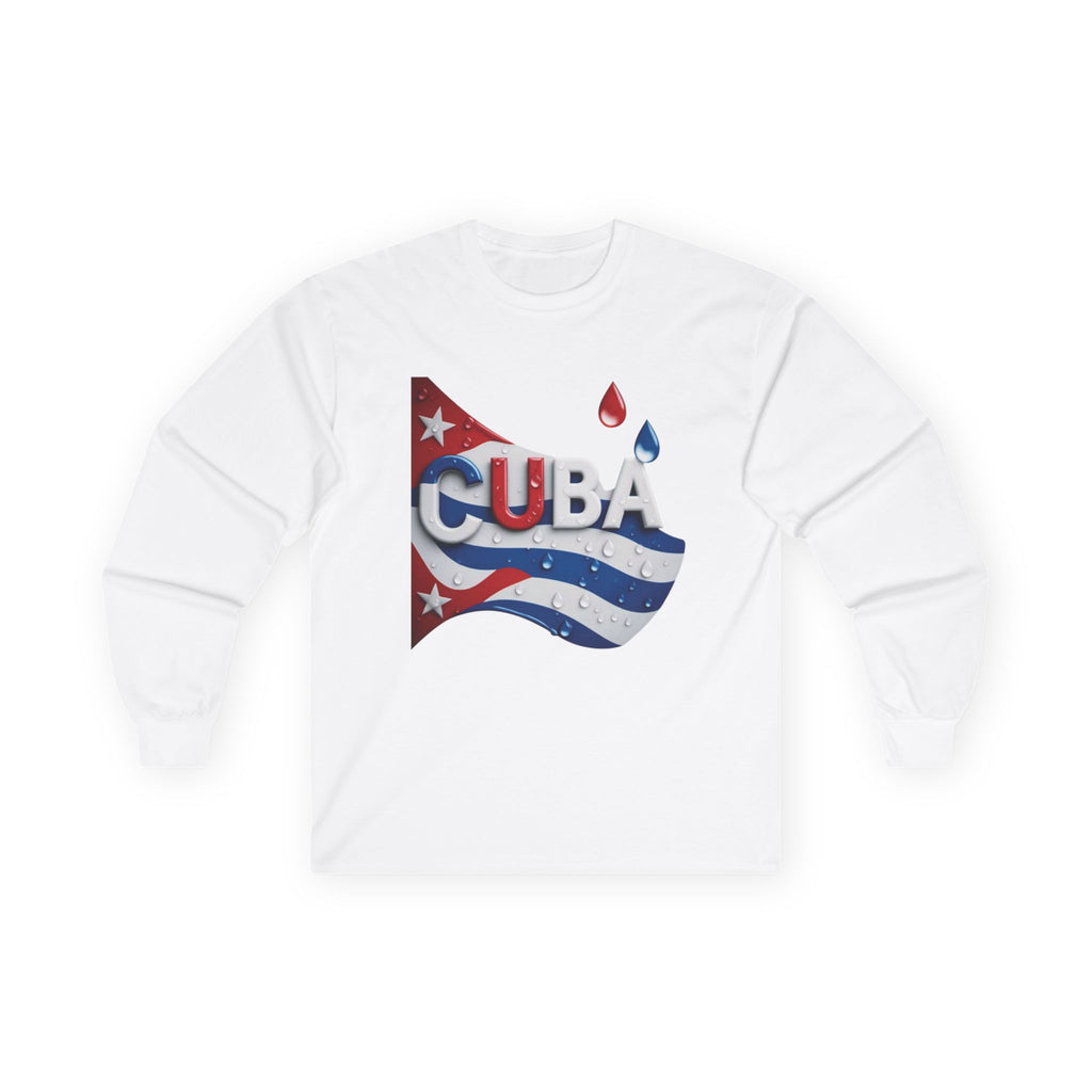 Camiseta de manga larga con la bandera de Cuba