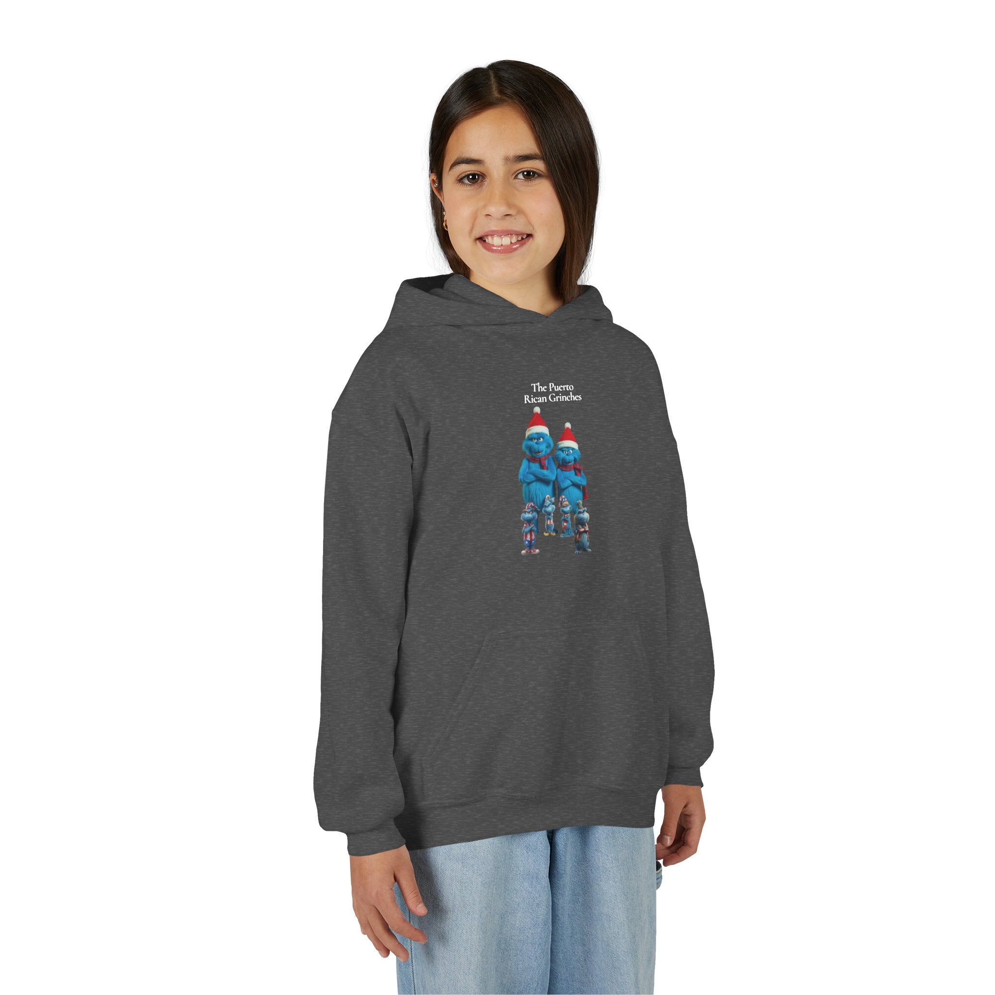 Youth Hoodie —The Puerto Rican Grinches' Holiday Graphic   Sweatshirt