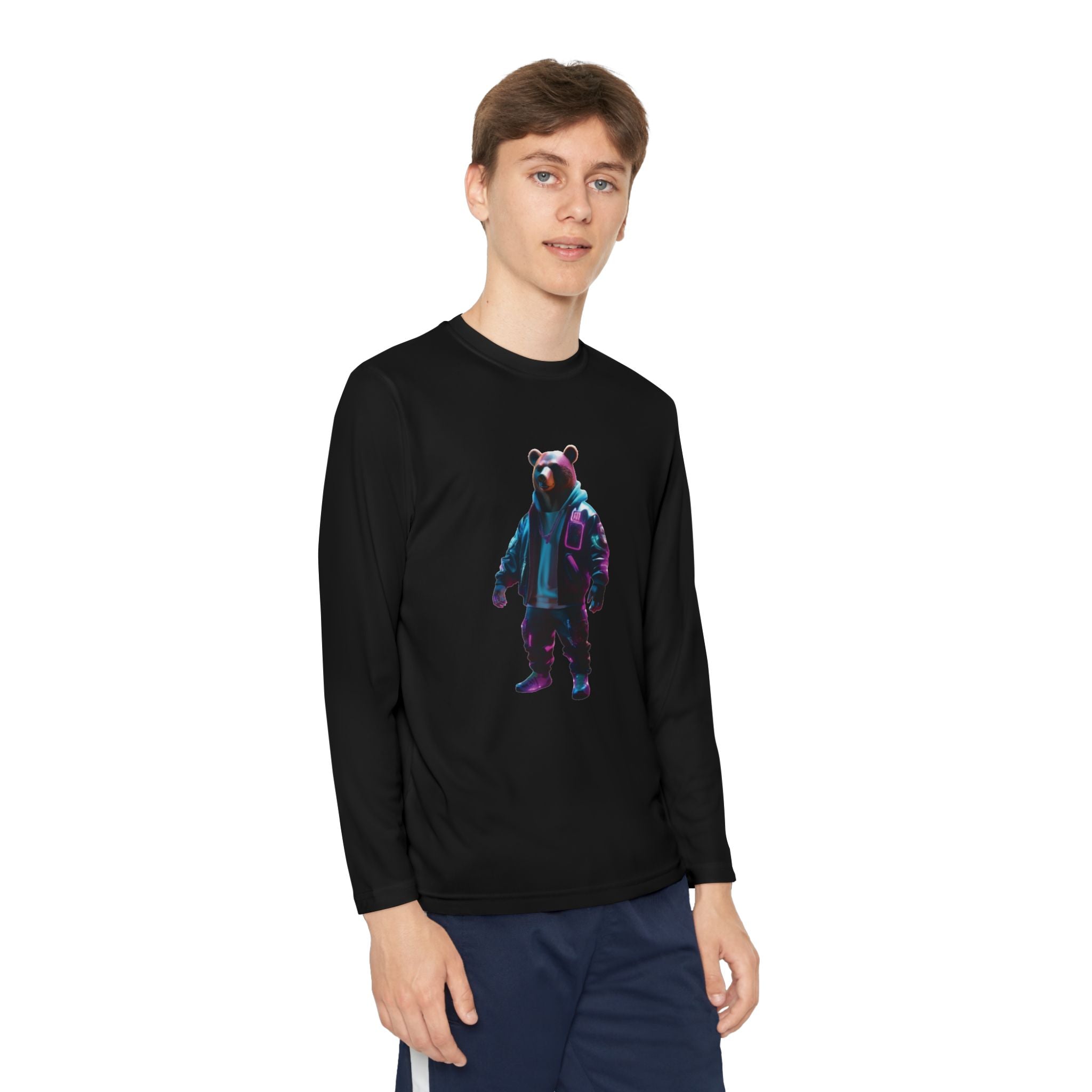 Youth Tee - Cute Bear Design for Girls, Gift for Any Occasion