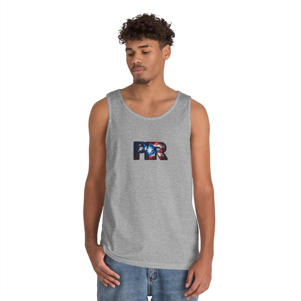 Camiseta unisex de algodón grueso de Puerto Rico | Diseño Patriótico de PR