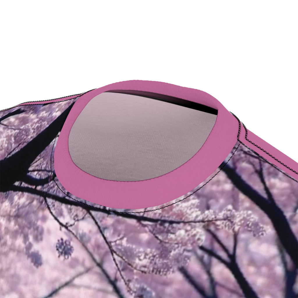 Mystical Forest Unisex Tee - Nature-Inspired AOP Shirt with Inspiring Quote