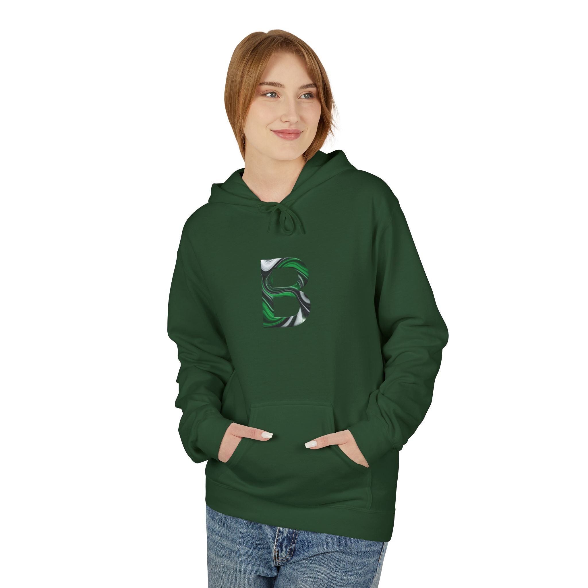 Camouflage Initial Hoodie | Unisex Softstyle Fleece Sweatshirt, Personalized Gift, Cozy Casual Wear, Perfect for All Seasons, Unique [...] 