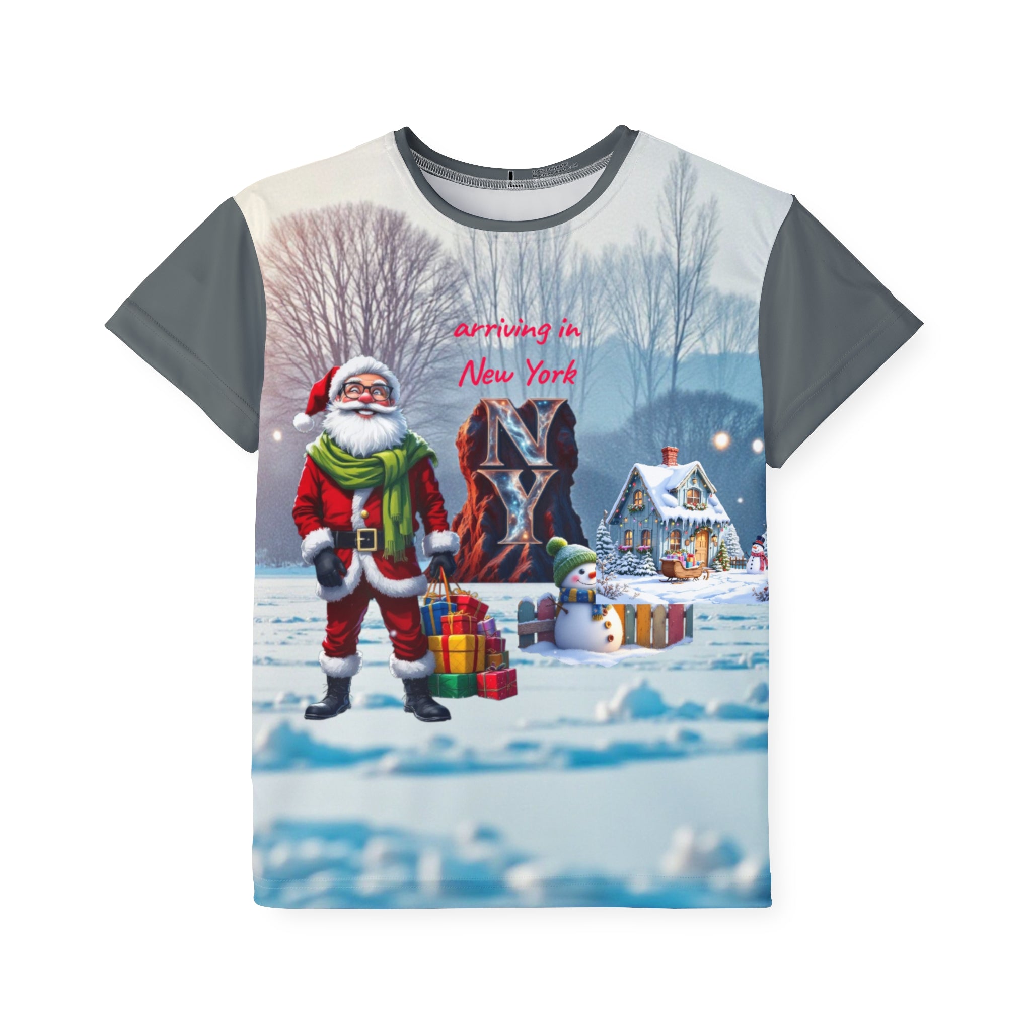 Kids Jersey with Christmas Design - Festive Tee for Young , Holiday Gift, Santa T-Shirt,