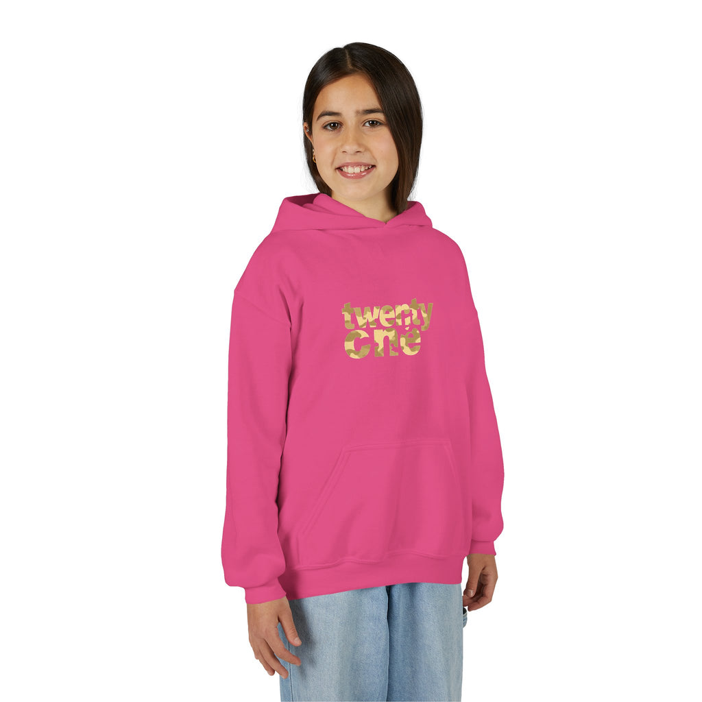 Trendy Youth Hoodie with Glitter Print