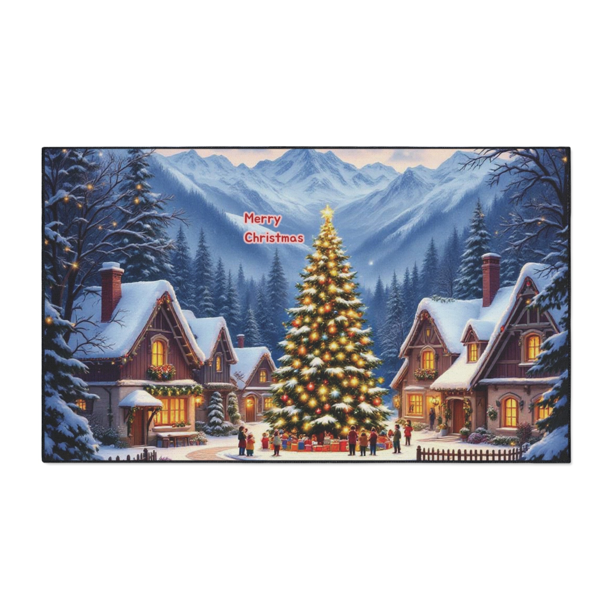 Christmas-Themed Heavy Duty Floor Mat - Cozy Holiday Decor