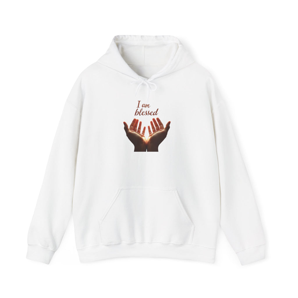 Blessed Hands Unisex Sweatshirt - Cozy Hooded Pullover, Inspirational Gift, Perfect for Gratitude, Faith, and Everyday Comfort