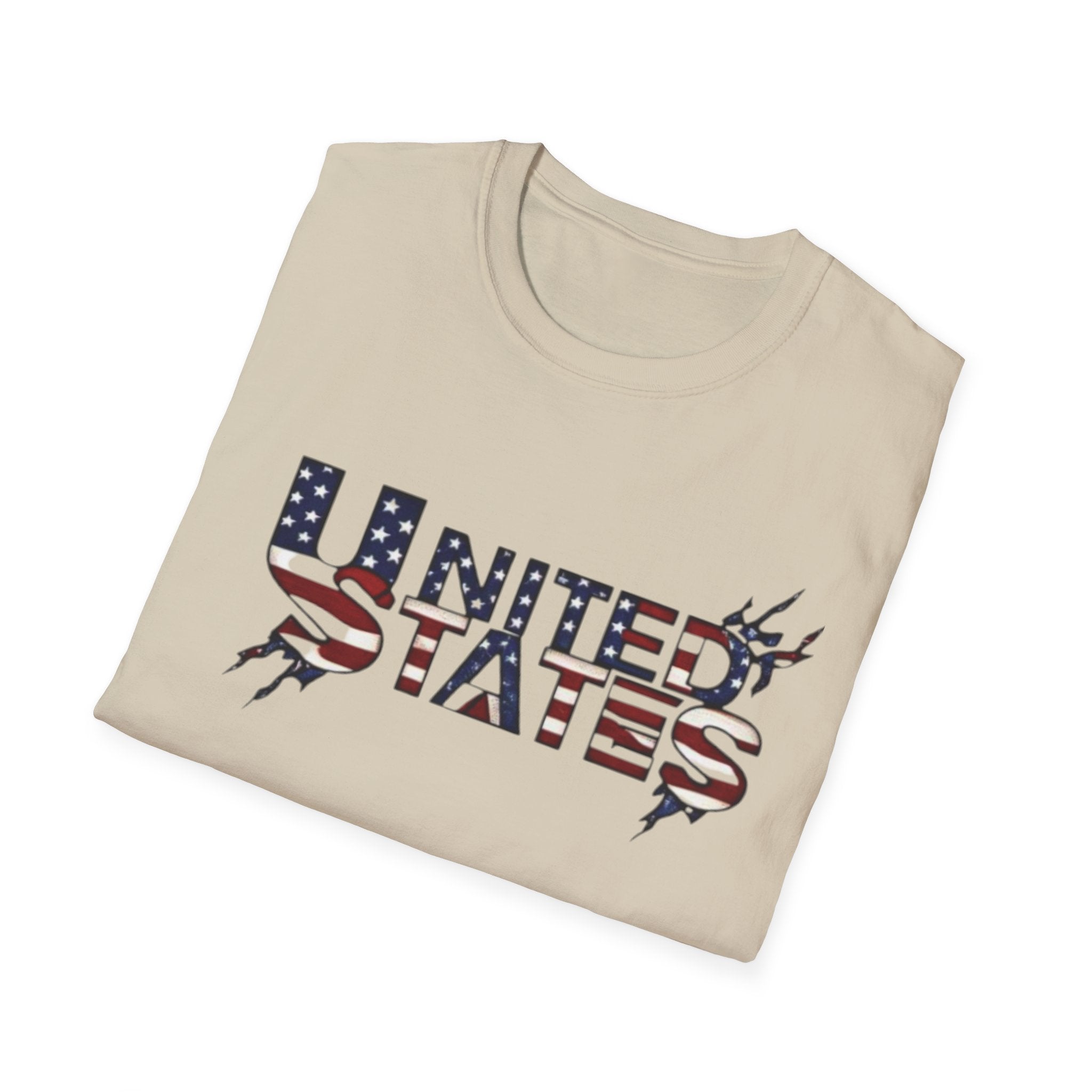 Patriotic USA T-Shirt - Unisex Softstyle Tee for Independence Day