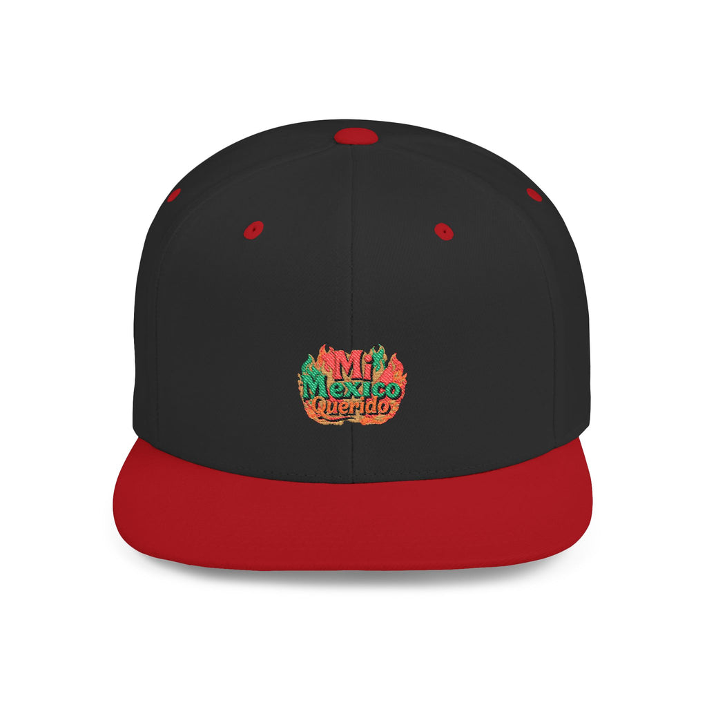 Gorra Snapback de visera plana - Gorra bordada "Mi México Querido" para amantes de la aventura