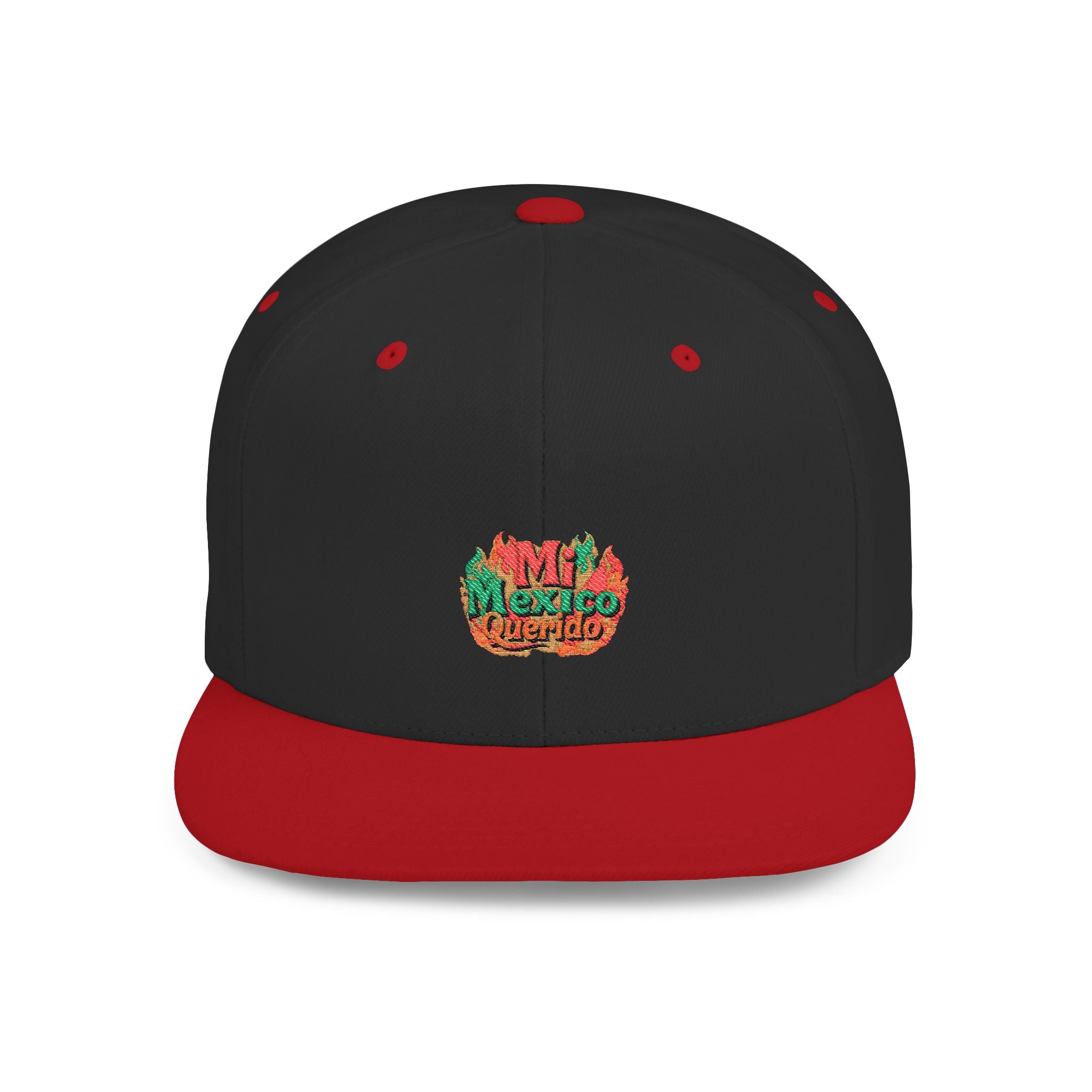 Gorra Snapback de visera plana - Gorra bordada "Mi México Querido" para amantes de la aventura