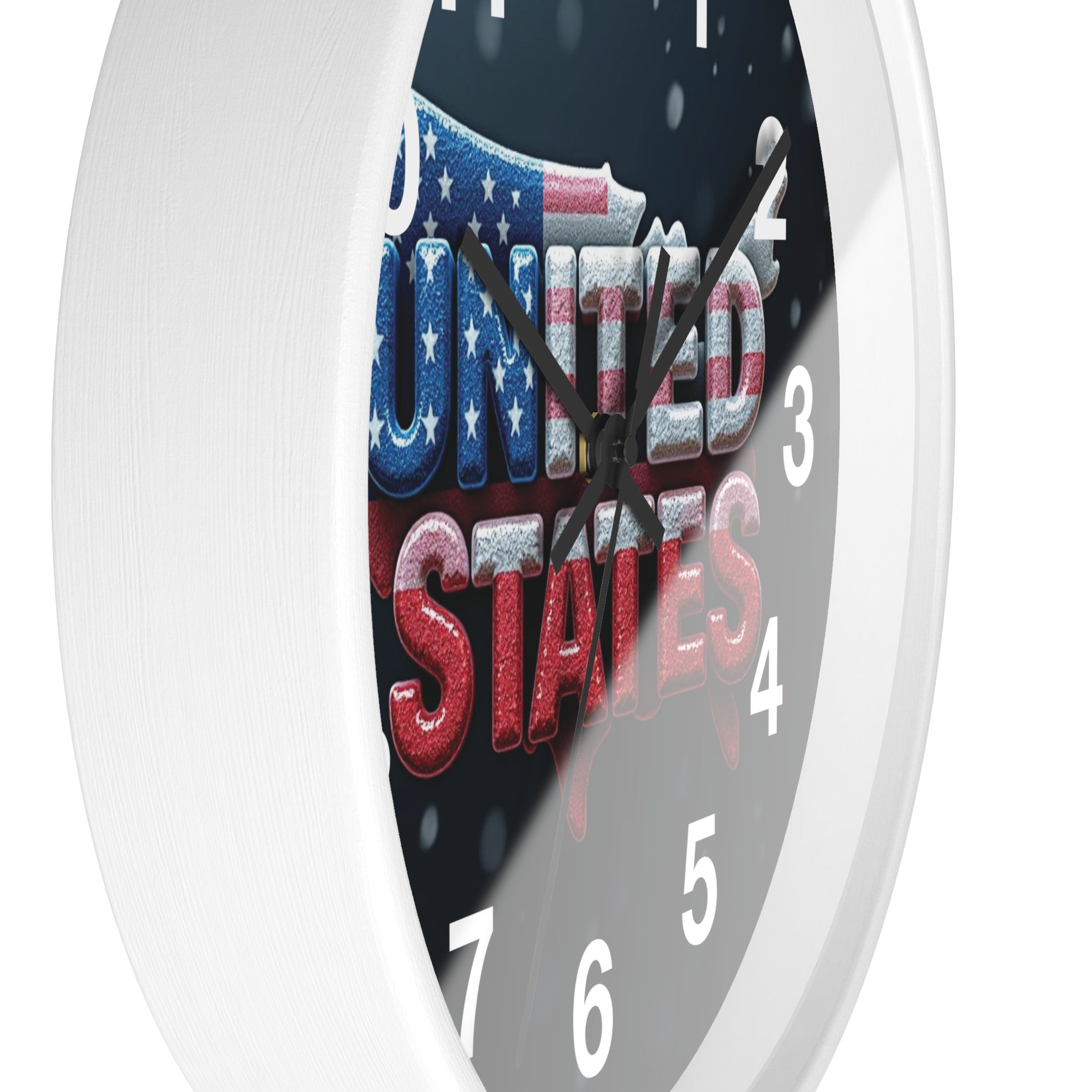 Patriotic United States Wall Clock - Perfect for Home or Office Decor