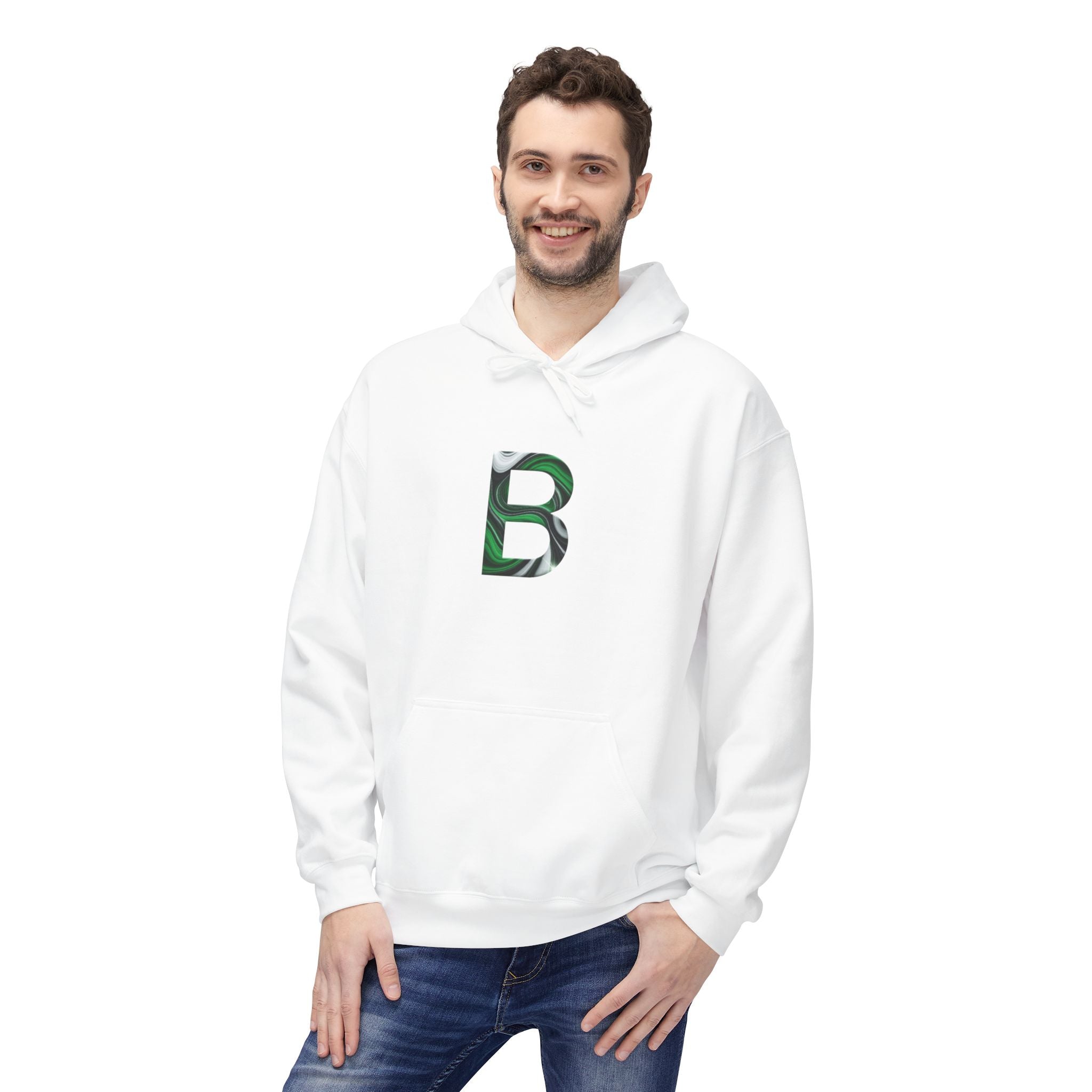 Camouflage Initial Hoodie | Unisex Softstyle Fleece Sweatshirt, Personalized Gift, Cozy Casual Wear, Perfect for All Seasons, Unique [...] 