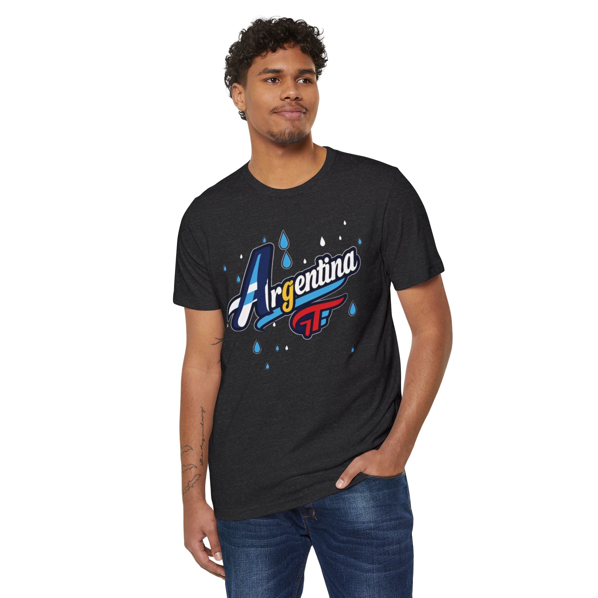 Camiseta gráfica Argentina - Moda unisex ecológica