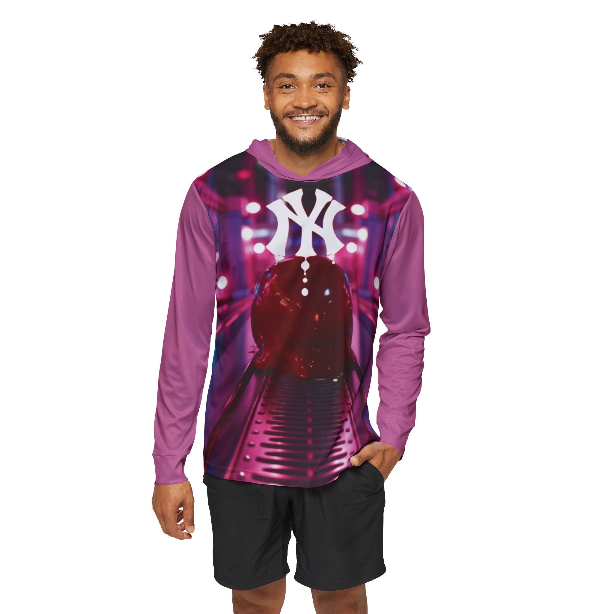 Sudadera con Capucha 'NY Strike Neon' - Estilo Urbano Bowling Vibrante